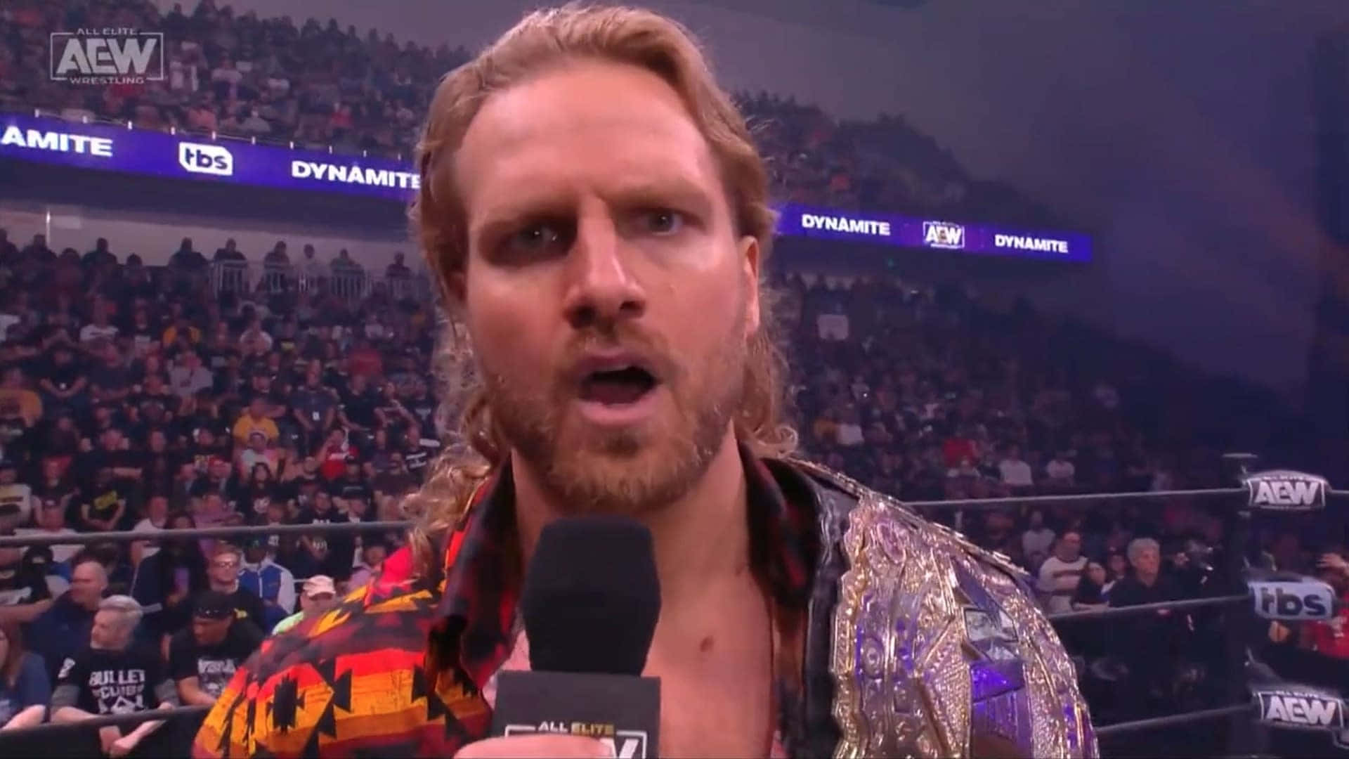 Adam Page Talking After Winning A Match