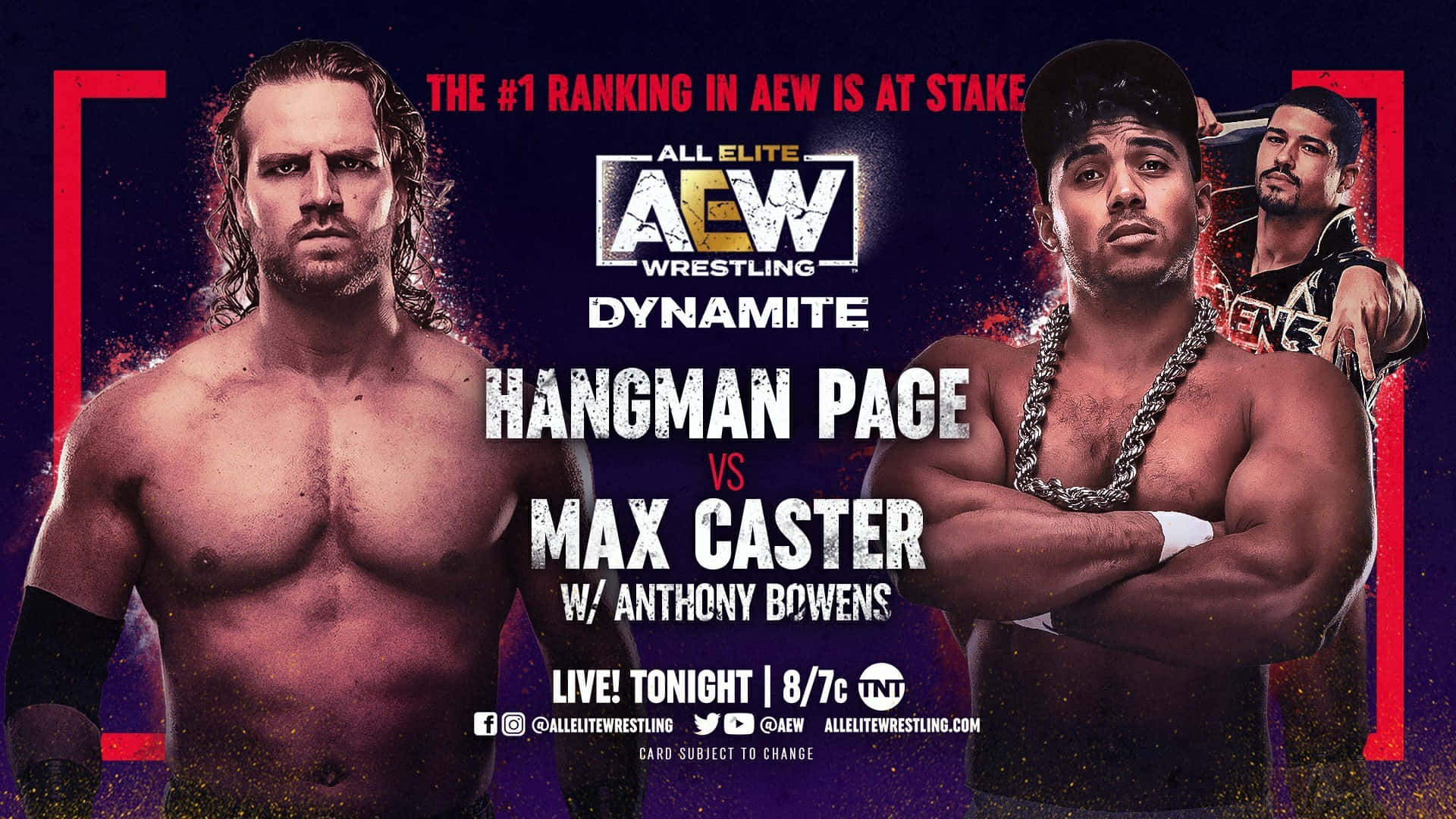 Adam Page With Max Caster And Anthony Bowens Background