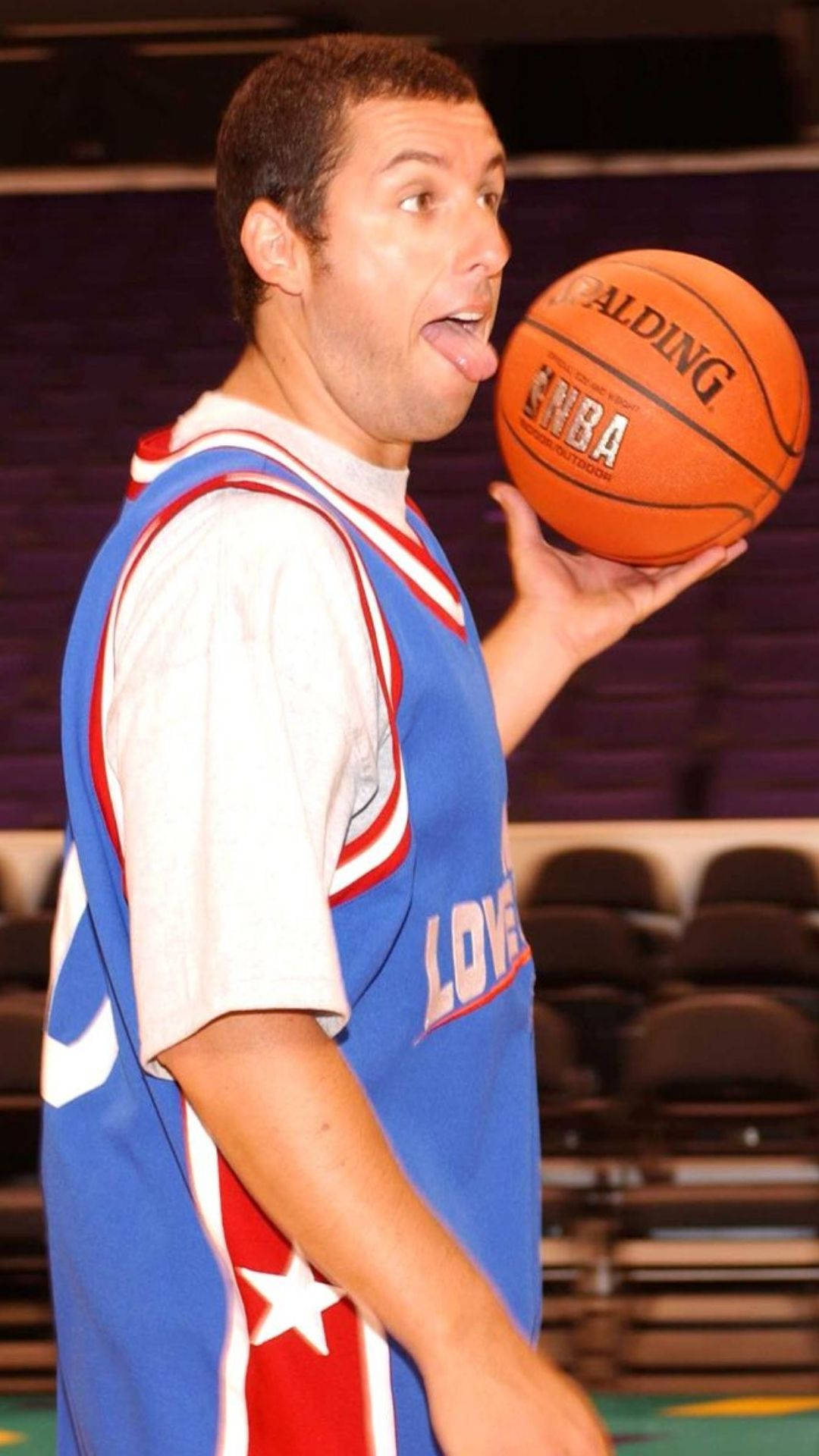Adam Sandler Playing Basketball Background