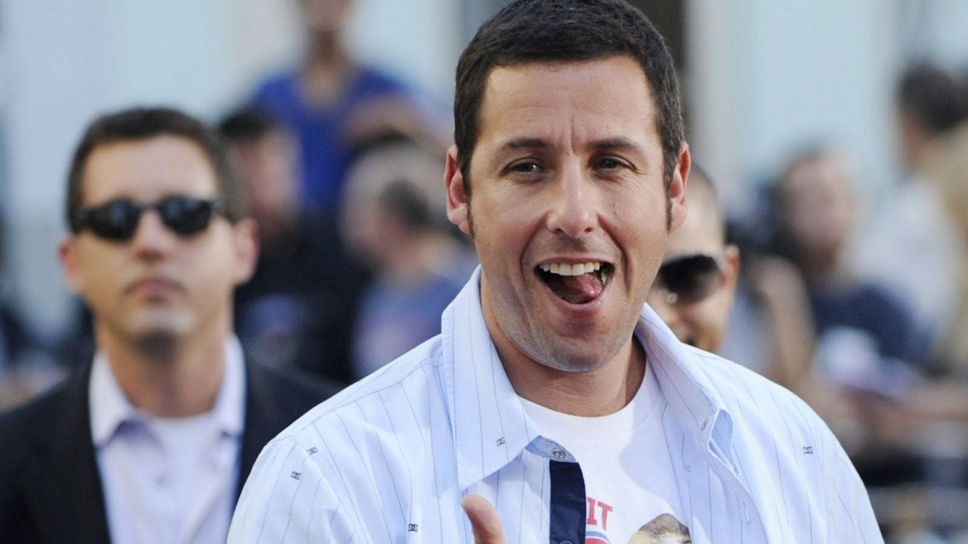 Adam Sandler Tongue Out Background