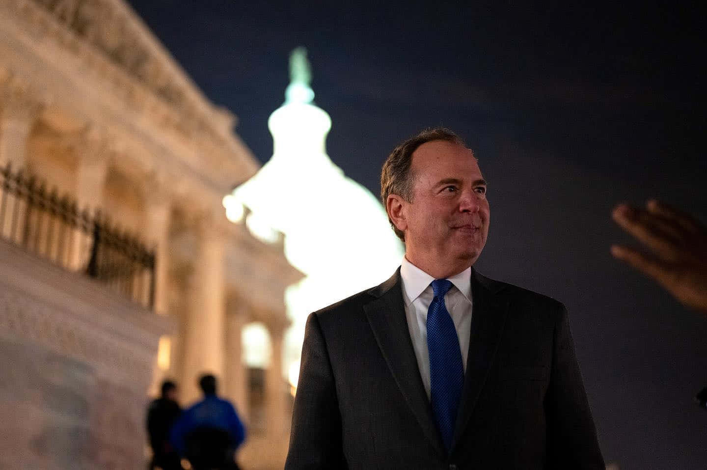 Adam Schiff In Us Capitol Grounds