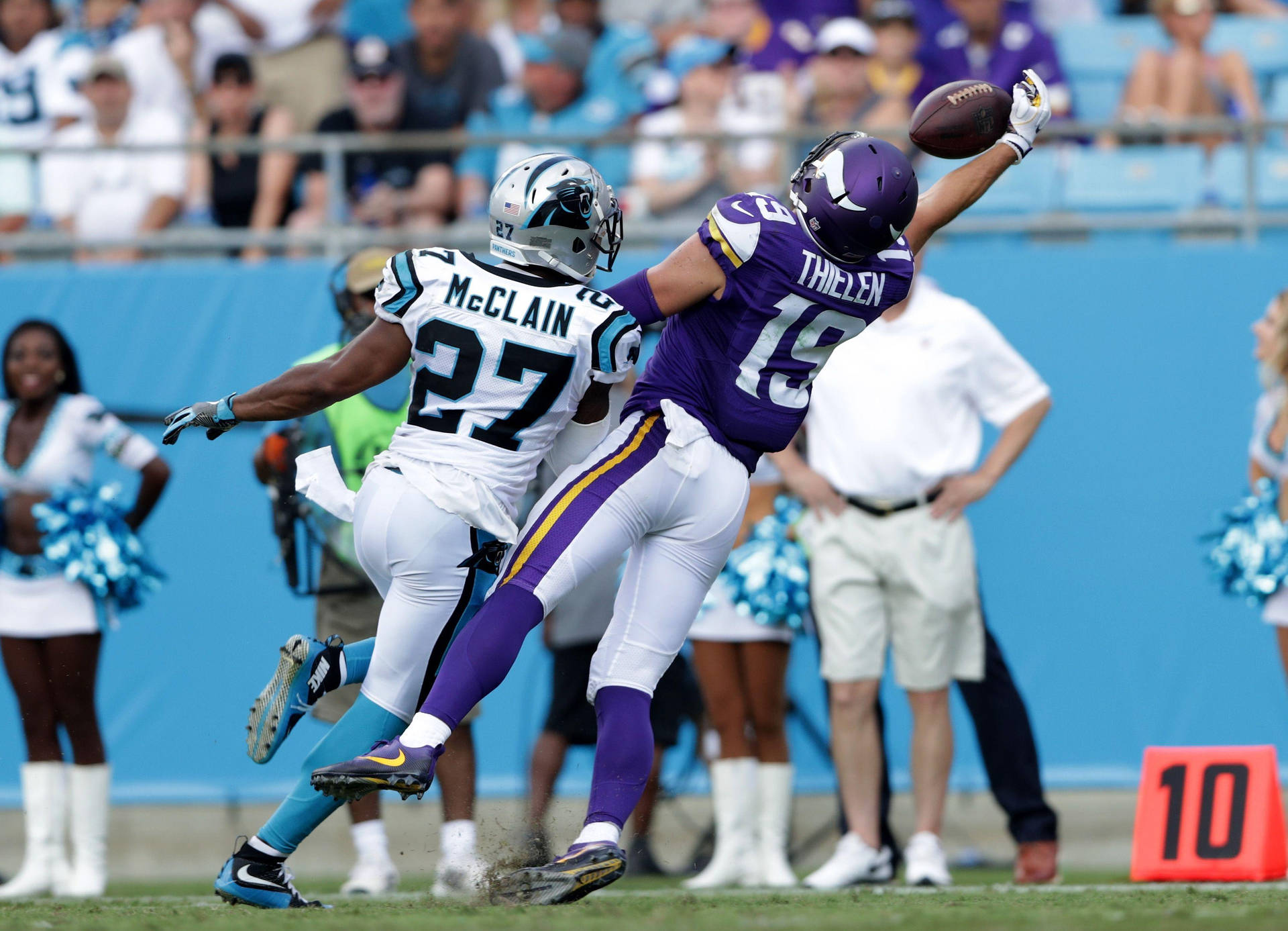 Adam Thielen Amazing Reflexes Background