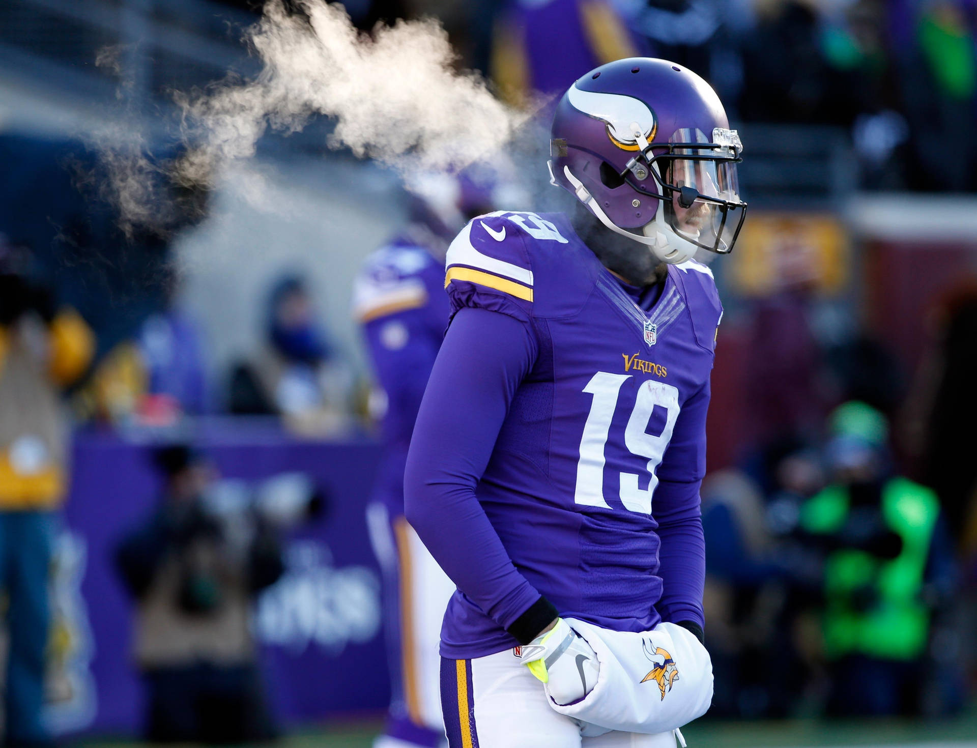 Adam Thielen Cold Football Game Background