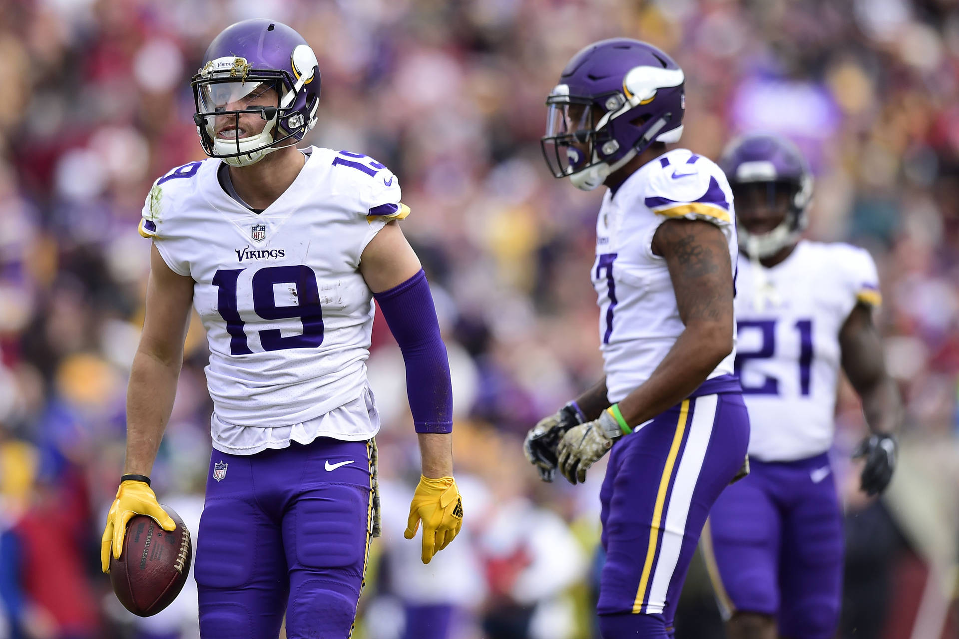 Adam Thielen Heated Game