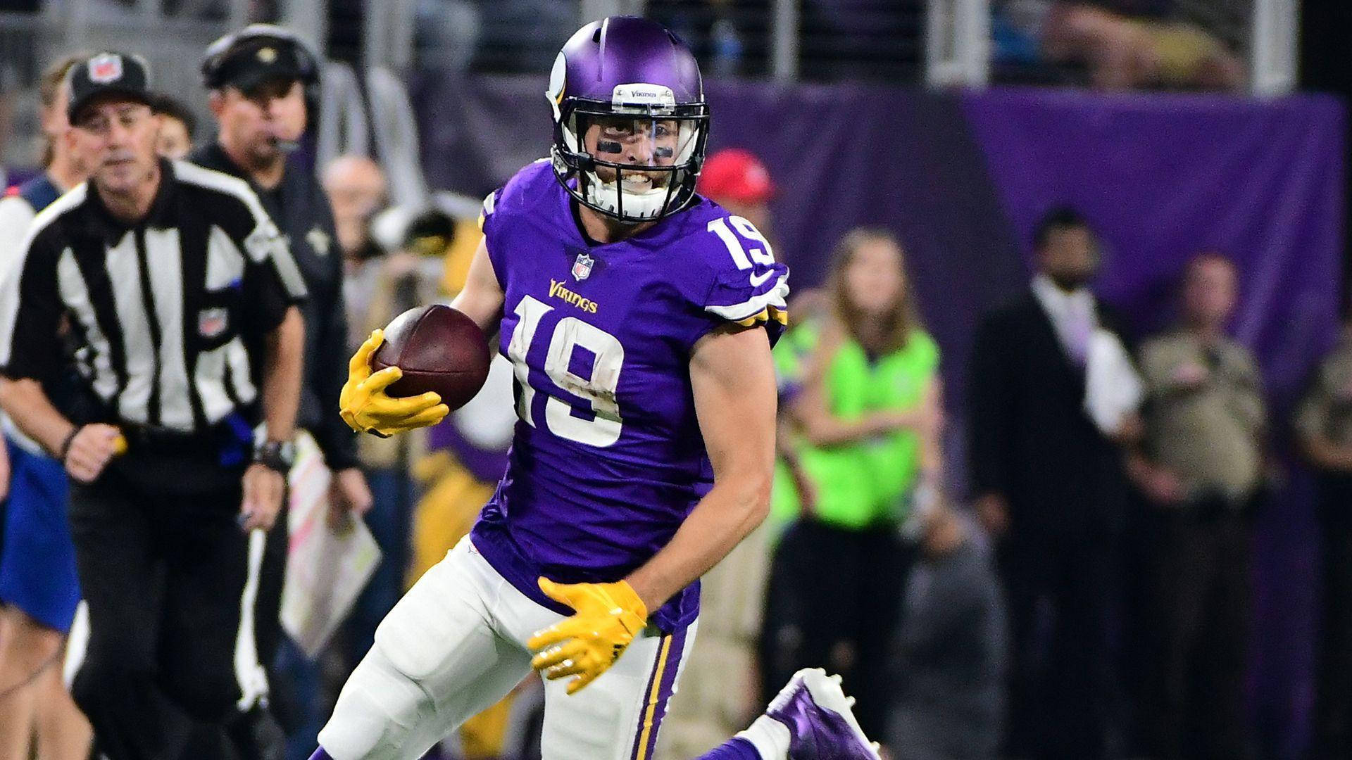 Adam Thielen Winning Football Background