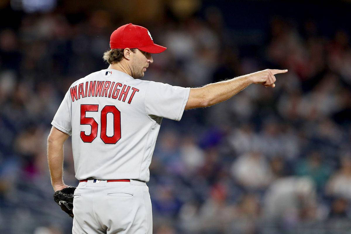 Adam Wainwright Pointing Finger Background