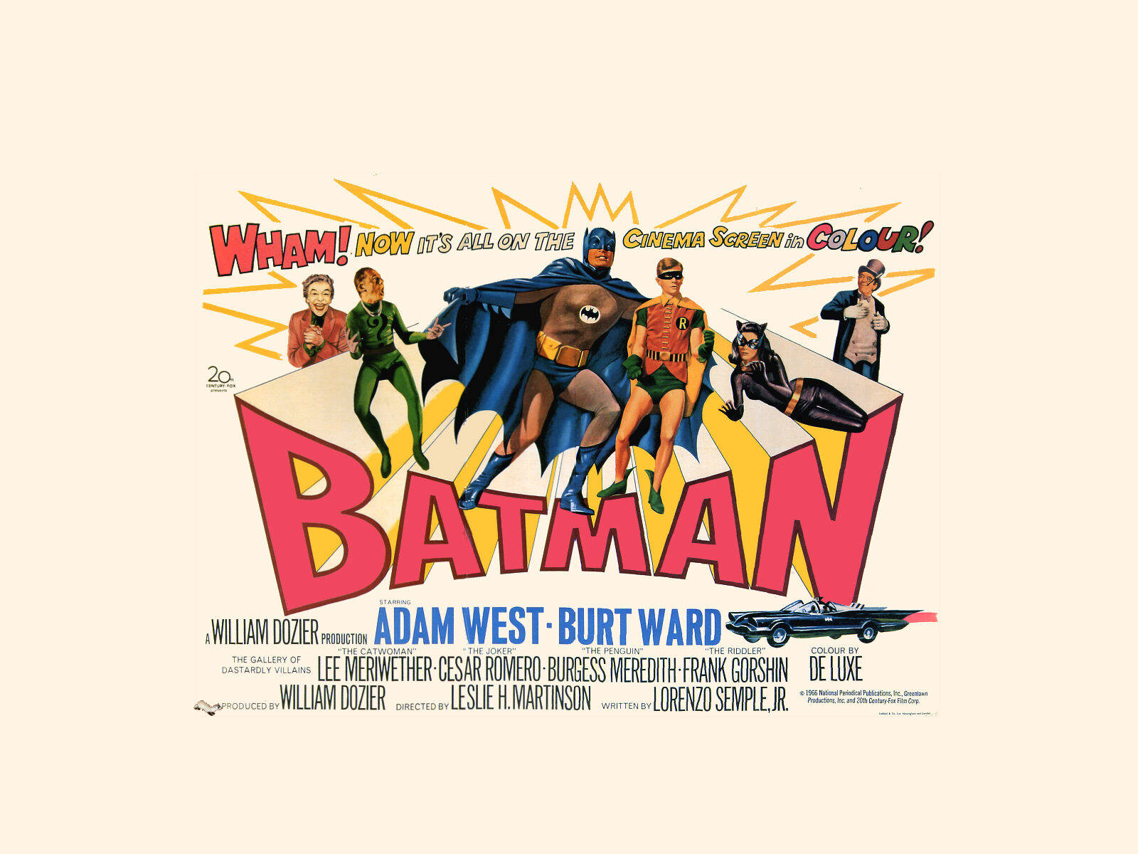 Adam West Batman Poster Background