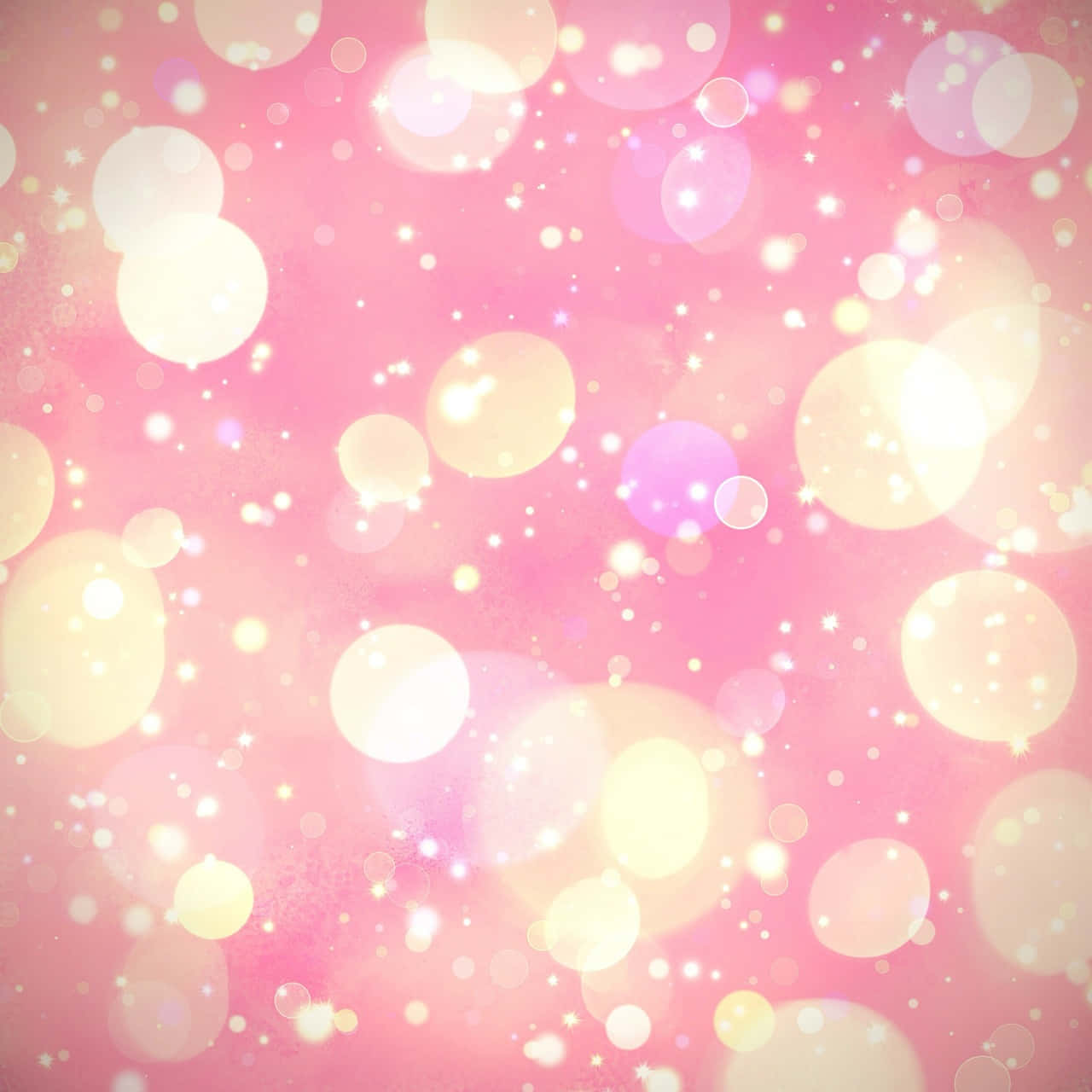 Add A Magical Ambience With Pink Fairy Lights Background