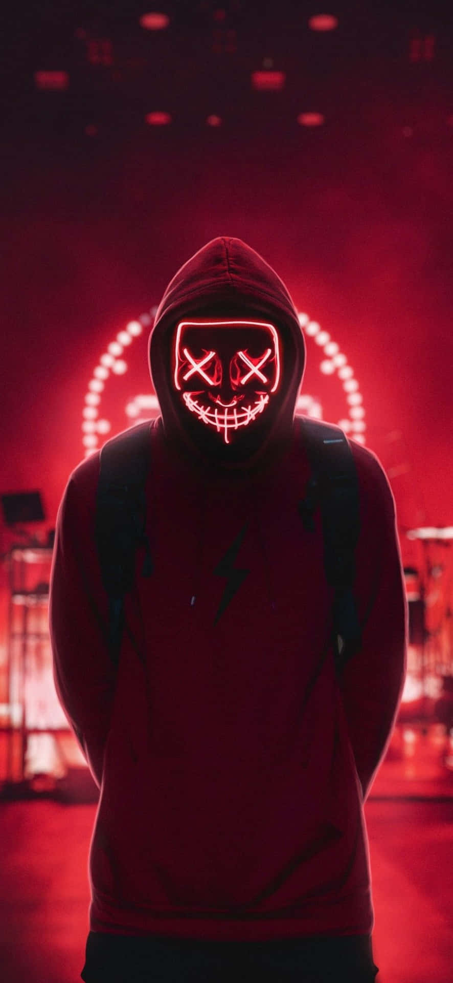 Add A Neon Mask To Your Look Background