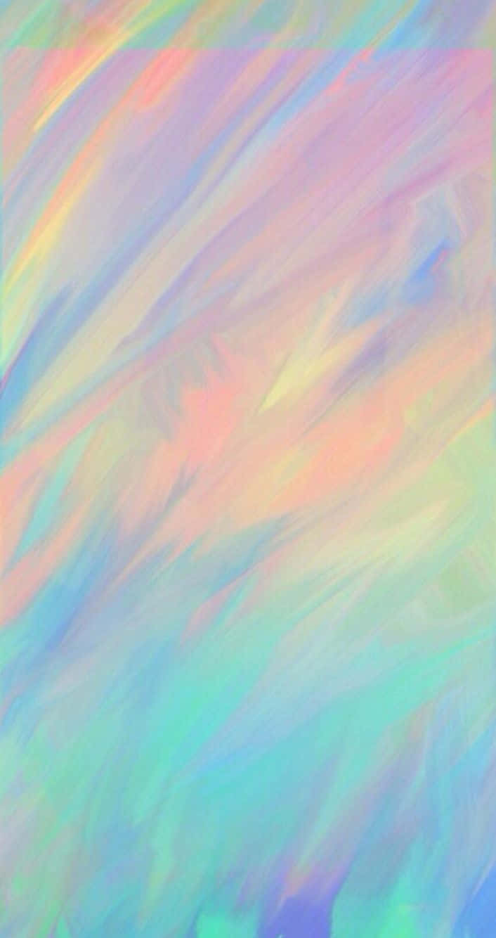 Add A Pop Of Color To Your Phone With This Pastel Rainbow Iphone Wallpaper Background