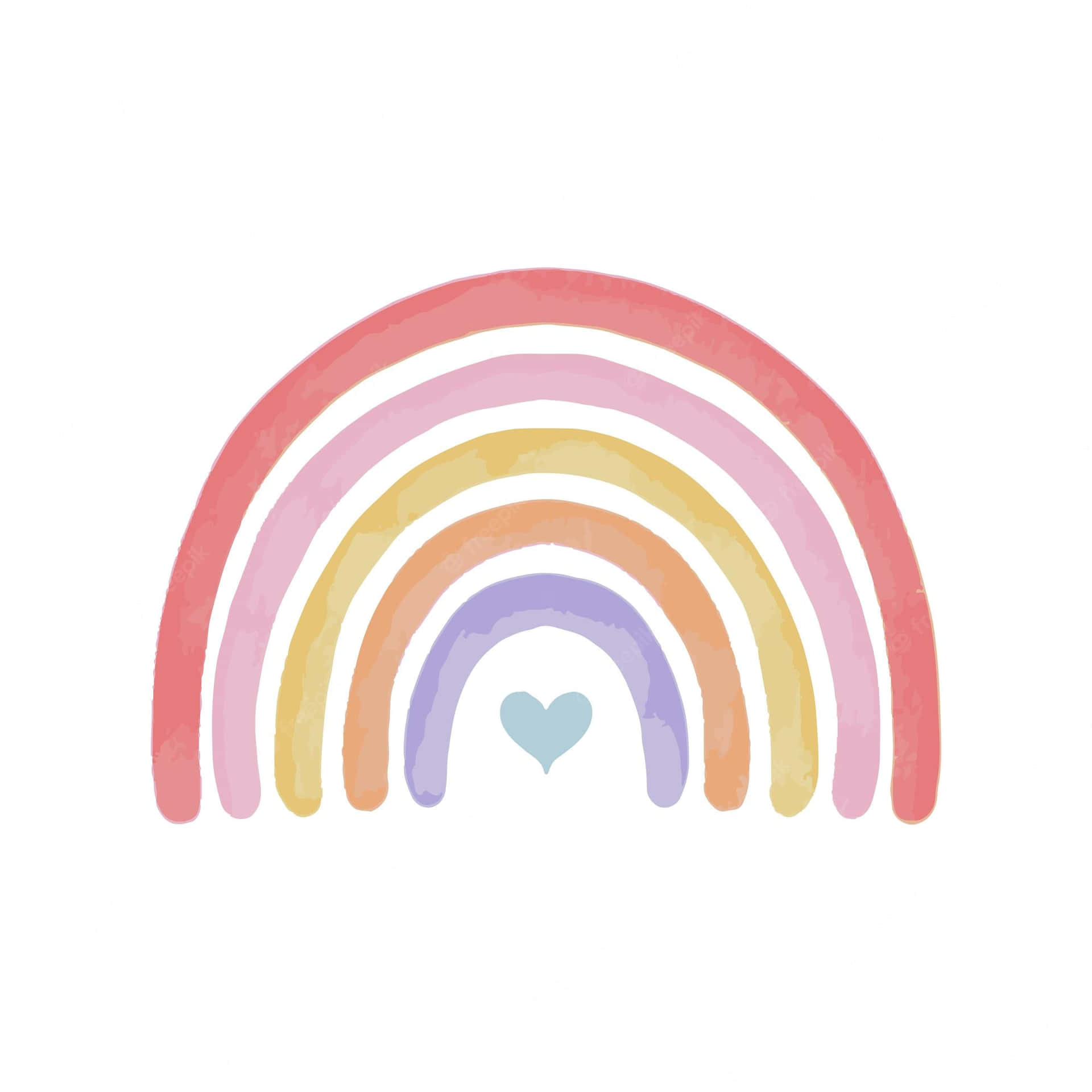 Add A Splash Of Color To Your Life With This Cheery Rainbow Pastel Design. Background