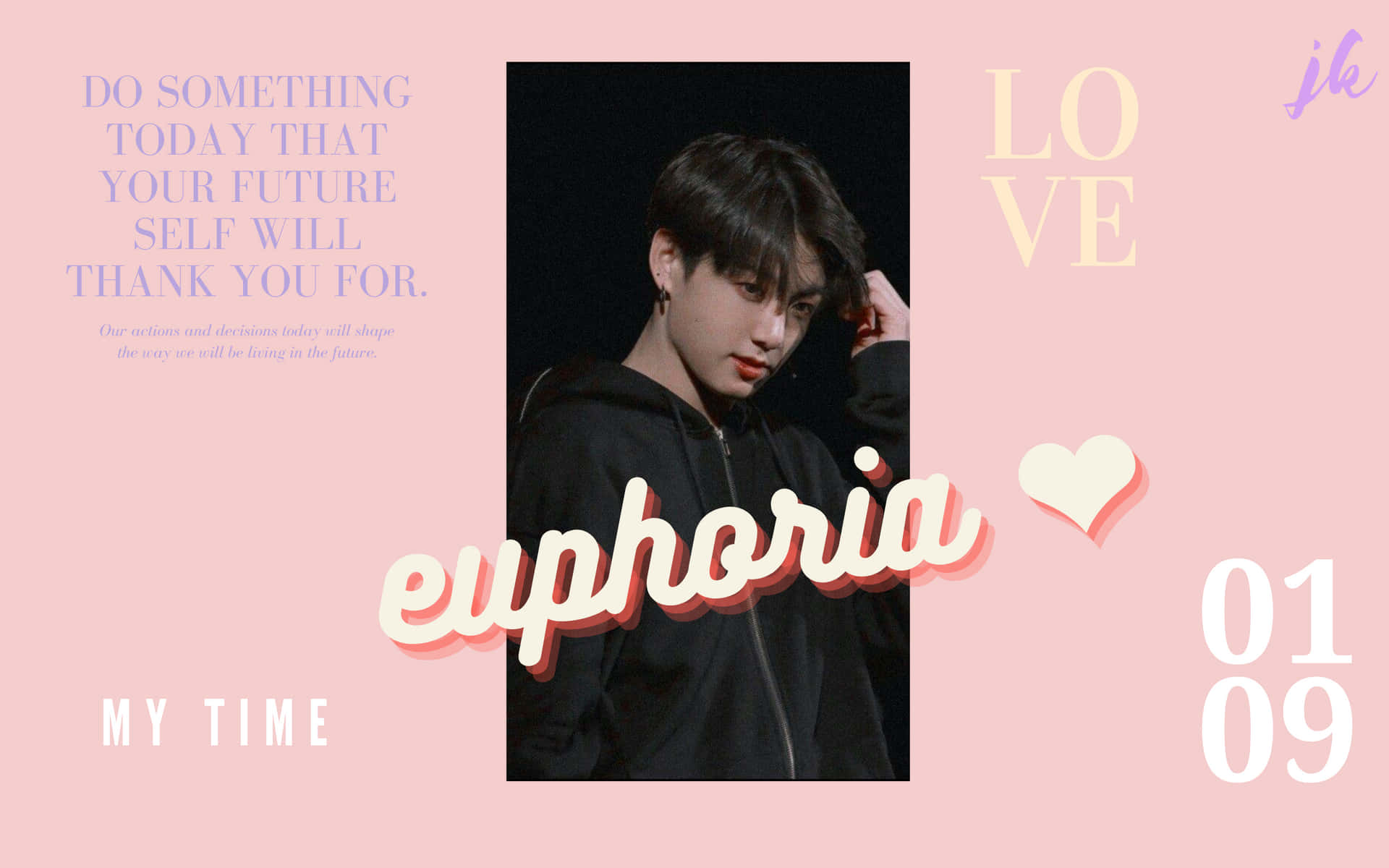 Add A Touch Of Fun To Your Desktop With A Bts Pink Aesthetic Background