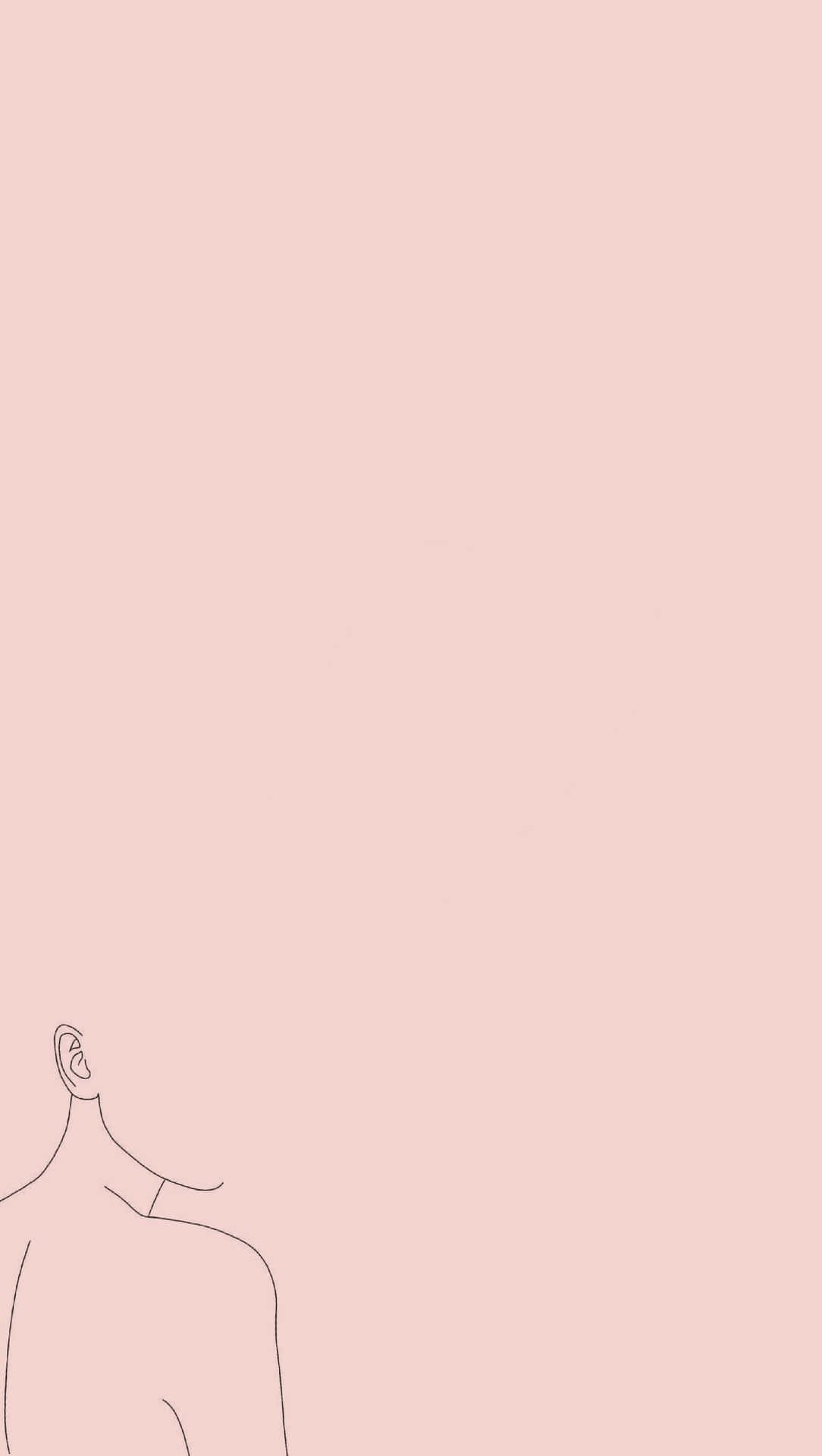 Add A Touch Of Fun With This Pink-hued Minimalist Wallpaper! Background