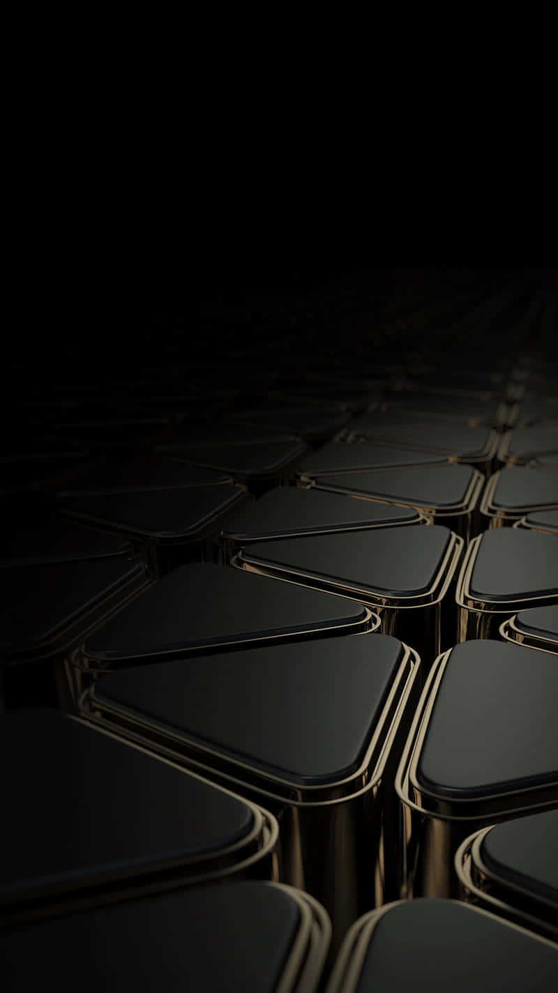 Add An Air Of Elegance To Your Home Or Office With This Elegant Black And Gold Wallpaper. Background
