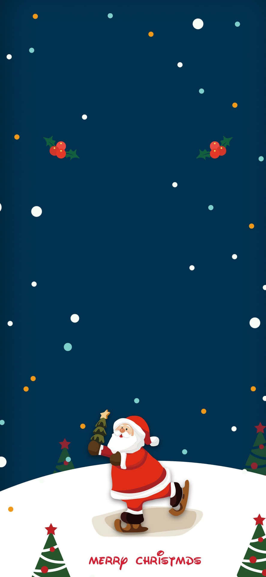 Add Some Cheer To Your Christmas With This Festive And Fun Iphone Wallpaper. Background