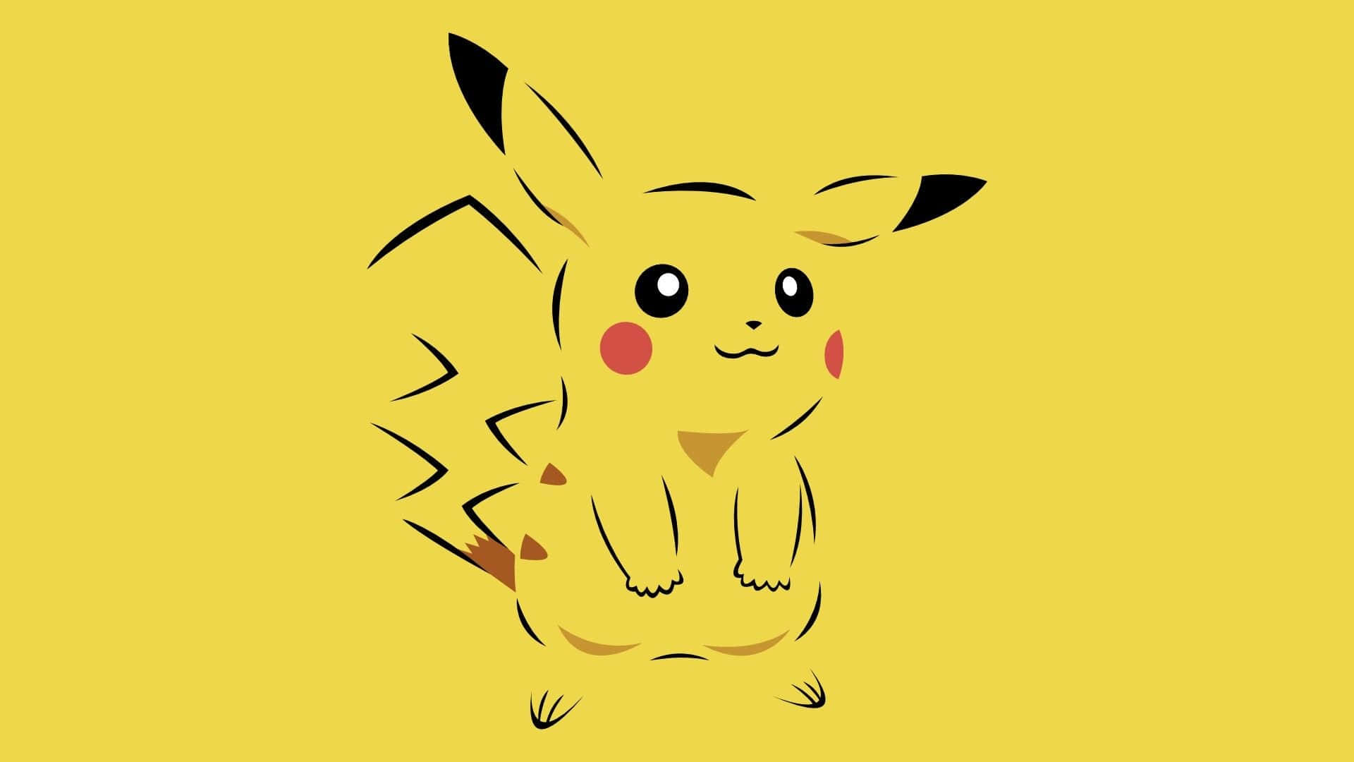 Add Some Cheer To Your Workspace With This Cute Yellow Desktop Wallpaper. Background
