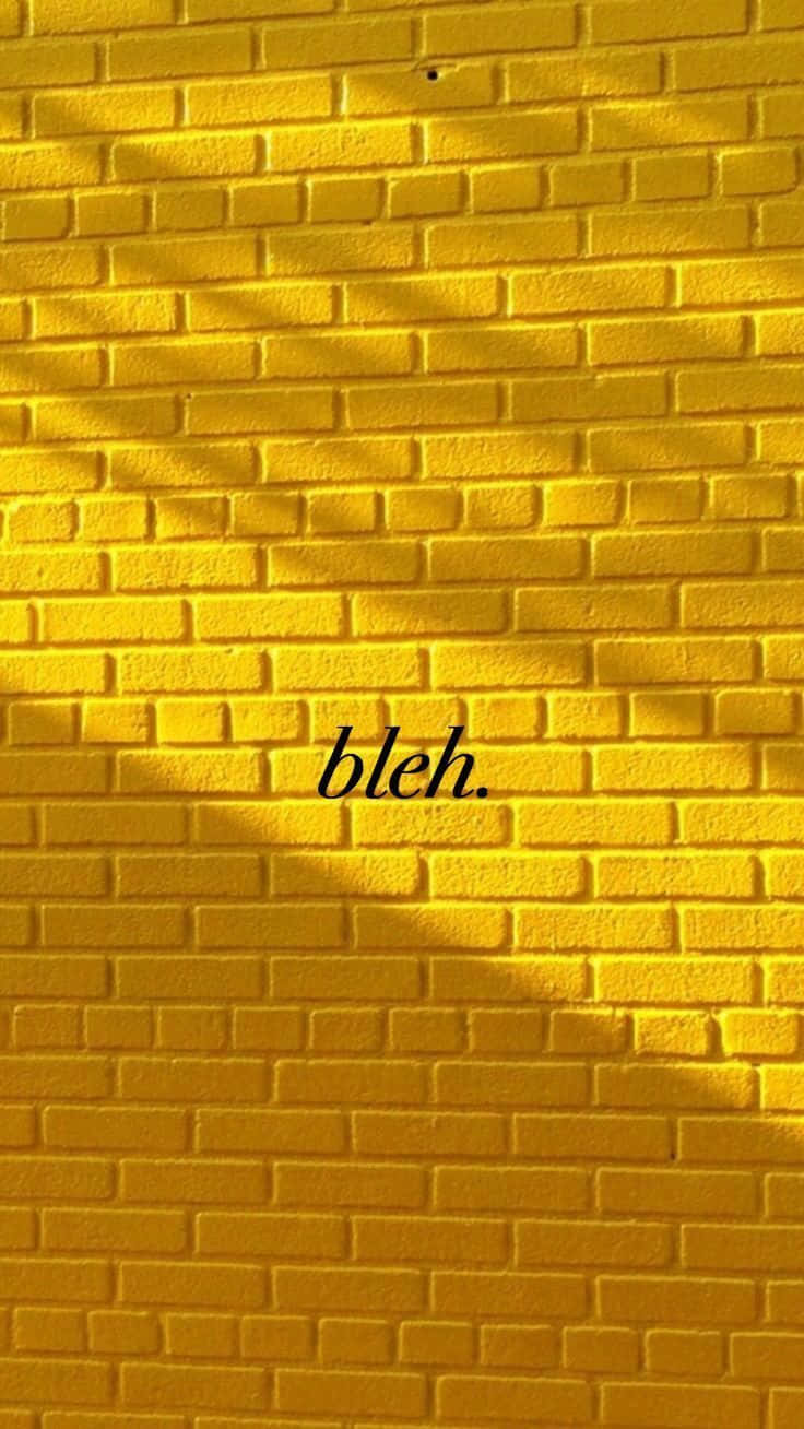 Add Some Fun To Your Phone With A Yellow Aesthetic Iphone Background