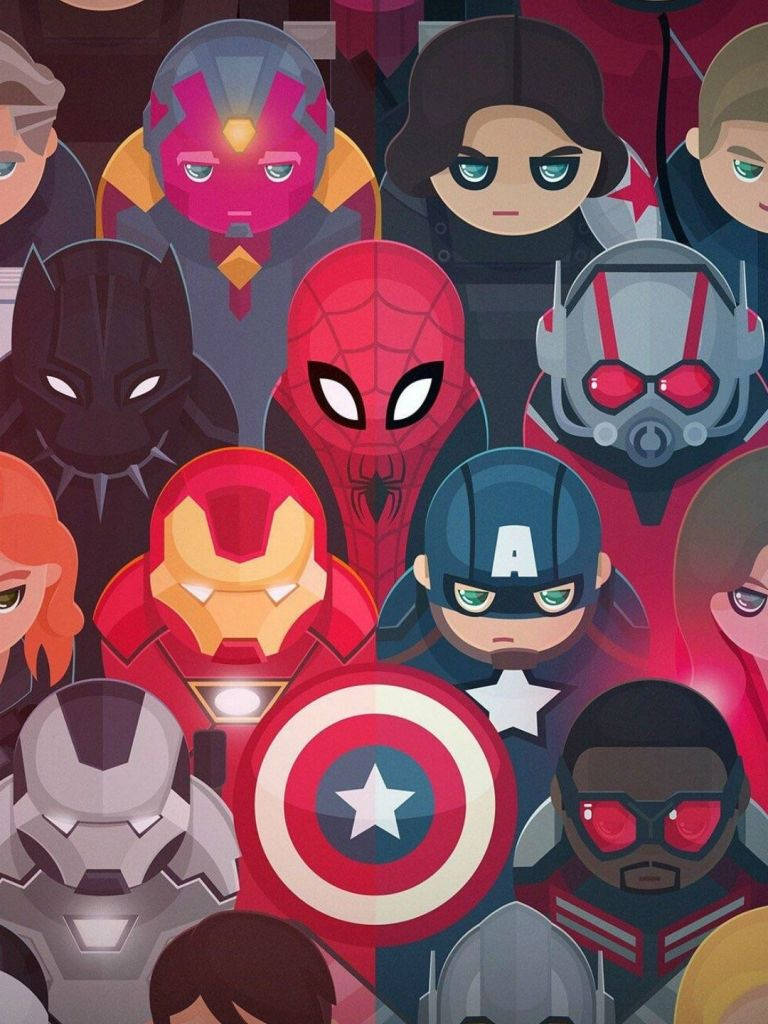 Add Some Marvel-style Fun To Your Room With This Adorable Mural. Background