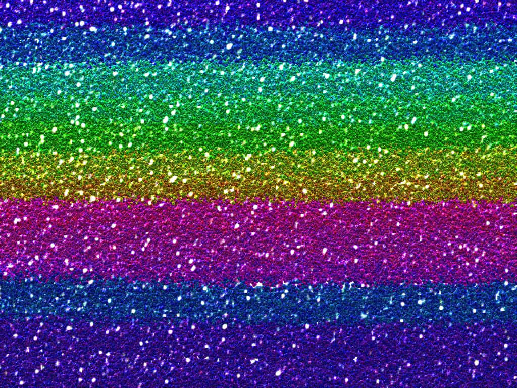 Add Some Sparkle To Your Life With Rainbow Glitter From Wallpapers.com Background