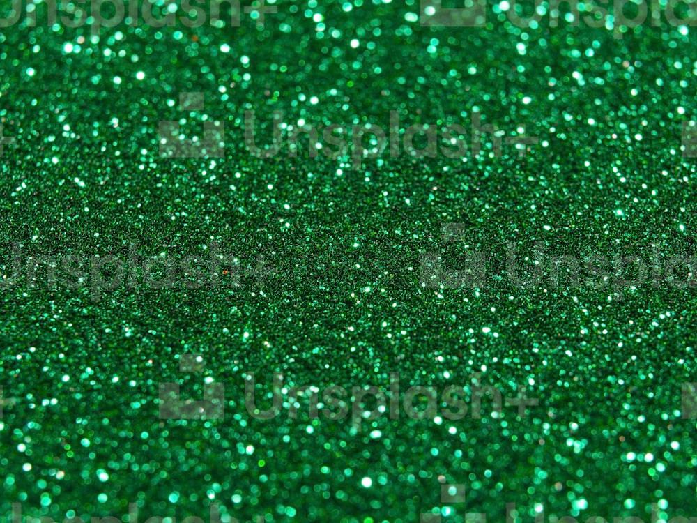 Add Some Sparkle With Green Glitter!