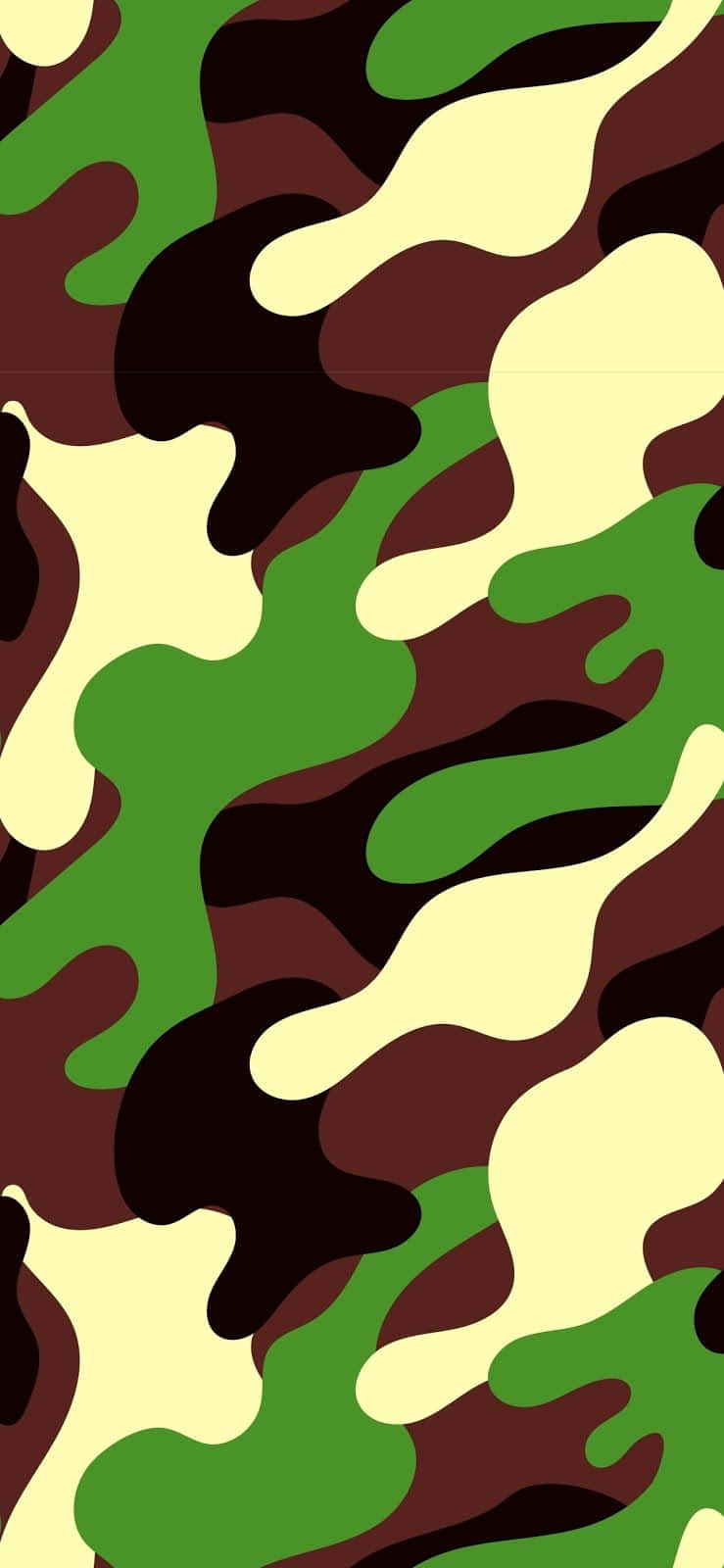 Add Some Style To Your Closet With Green Camo Background