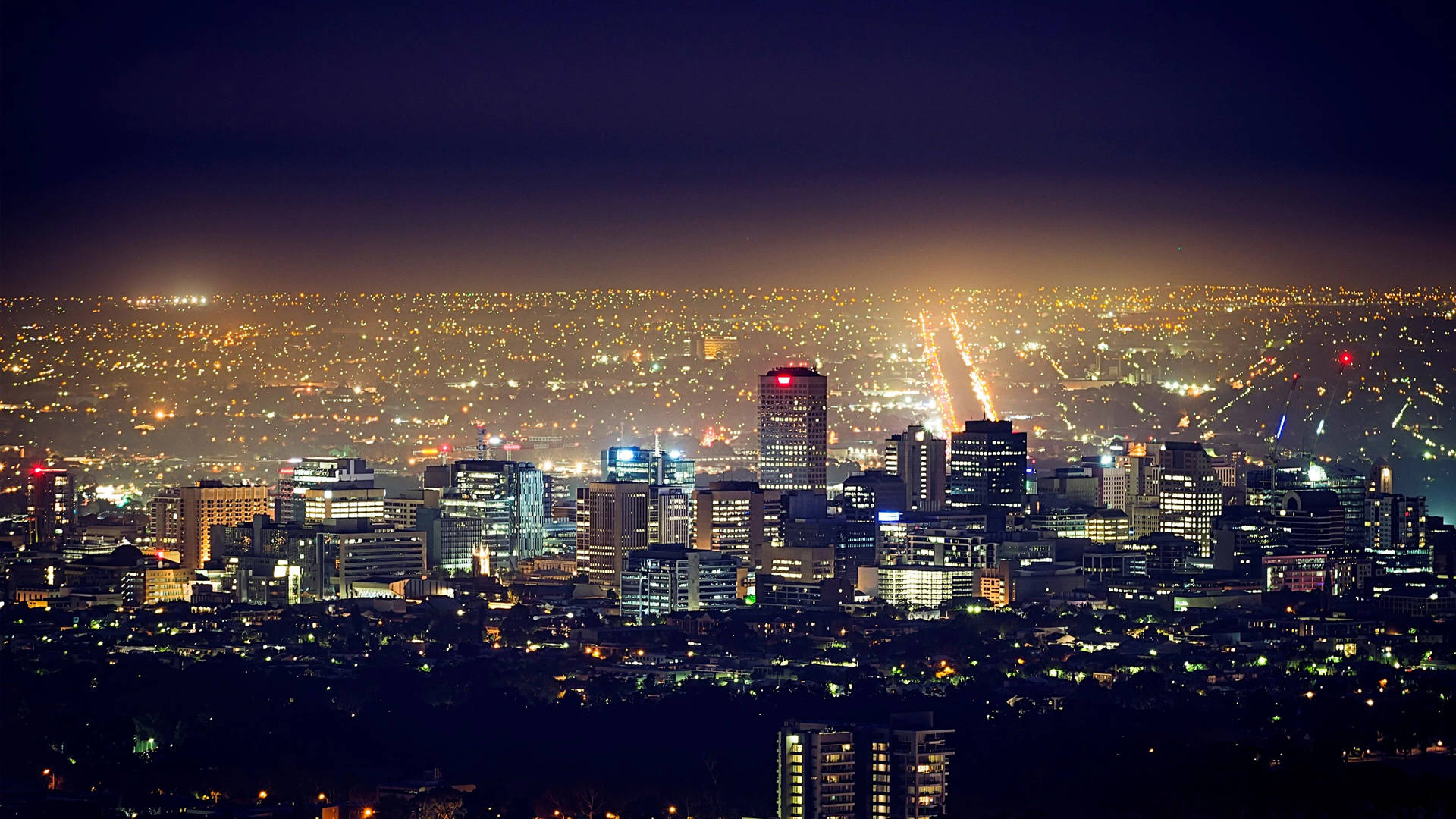 Adelaide City Center Aerial View Photograph Background