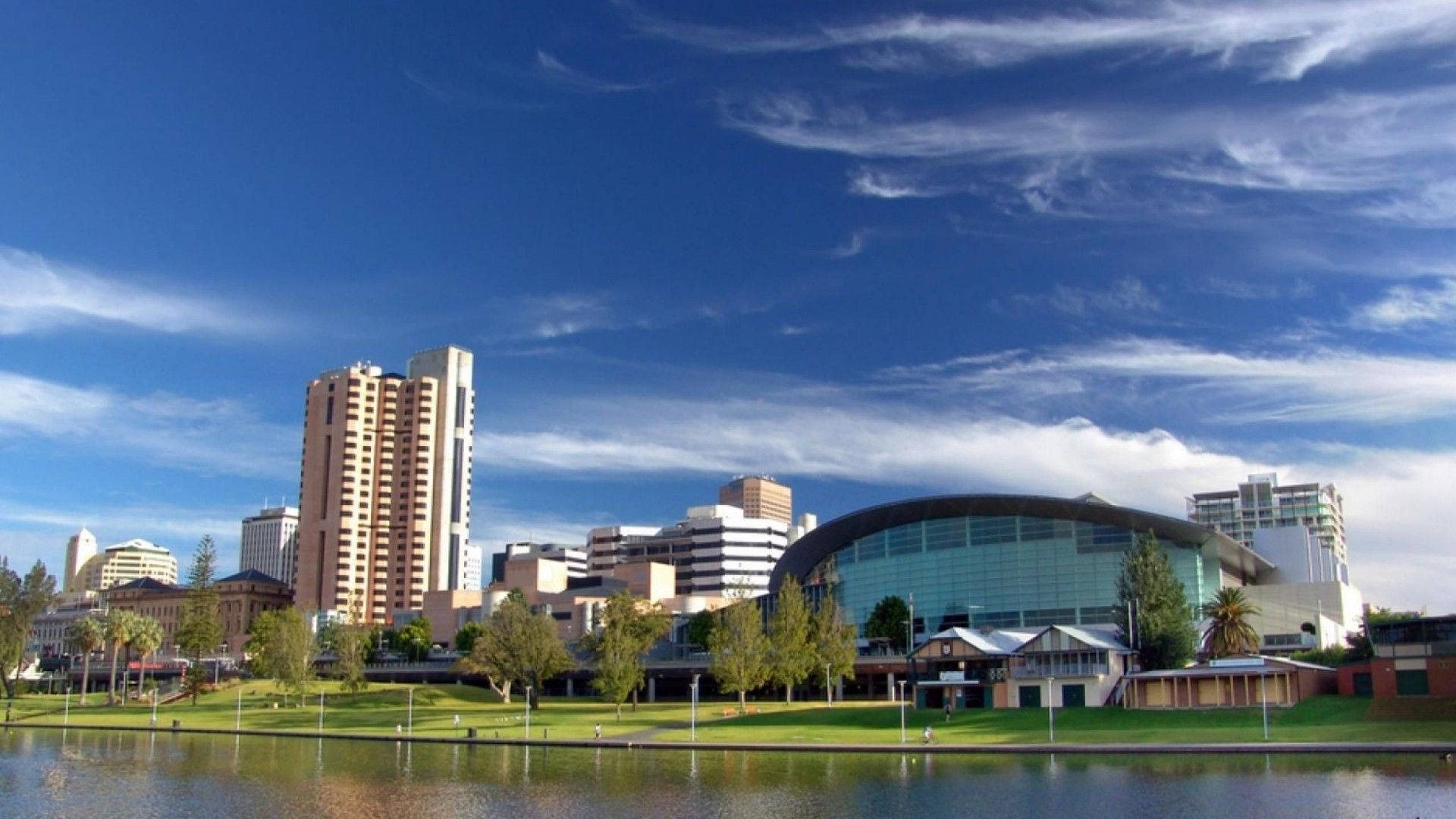 Adelaide Vibrant City Center Background
