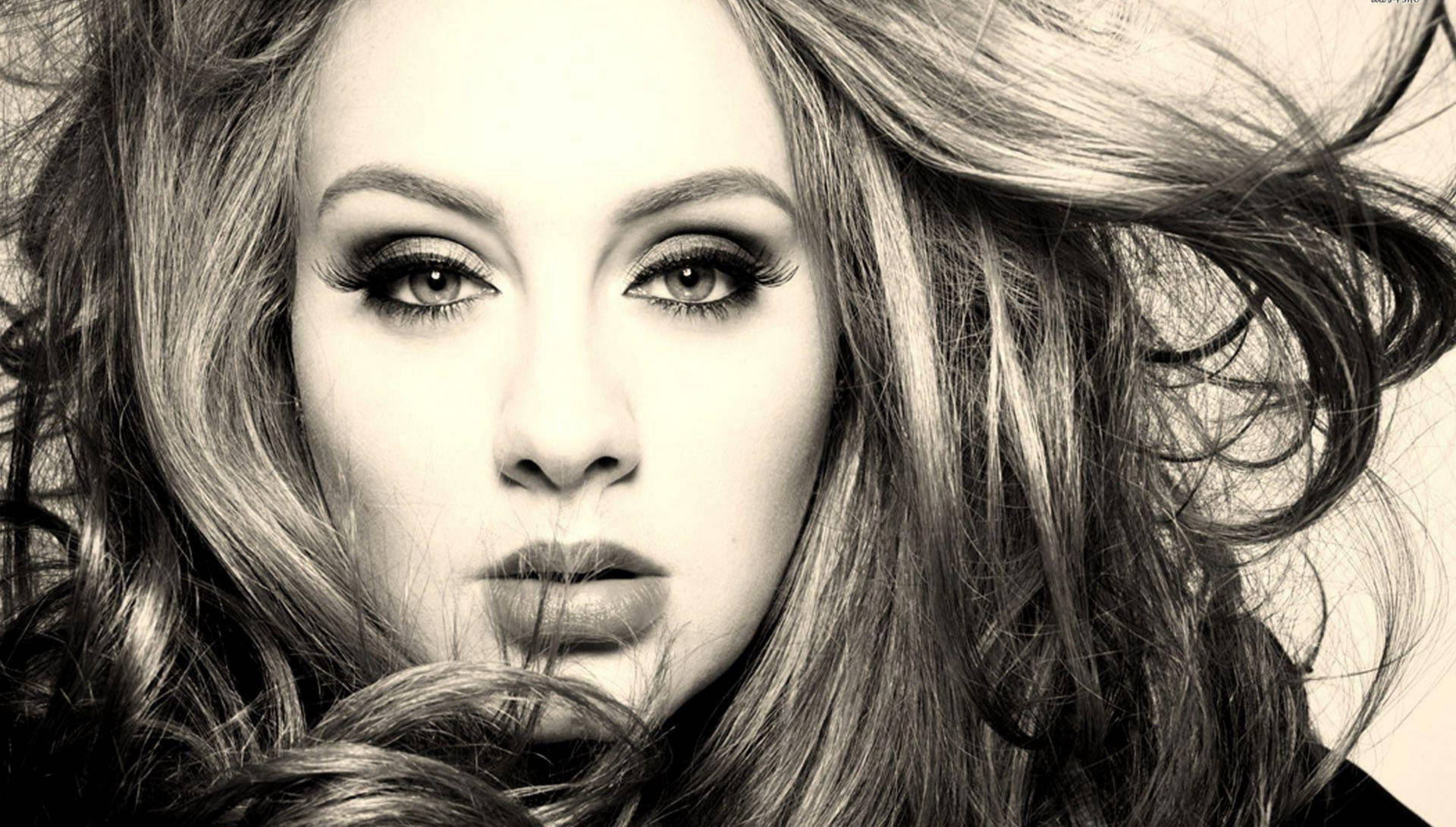 Adele Hair Blown Sepia