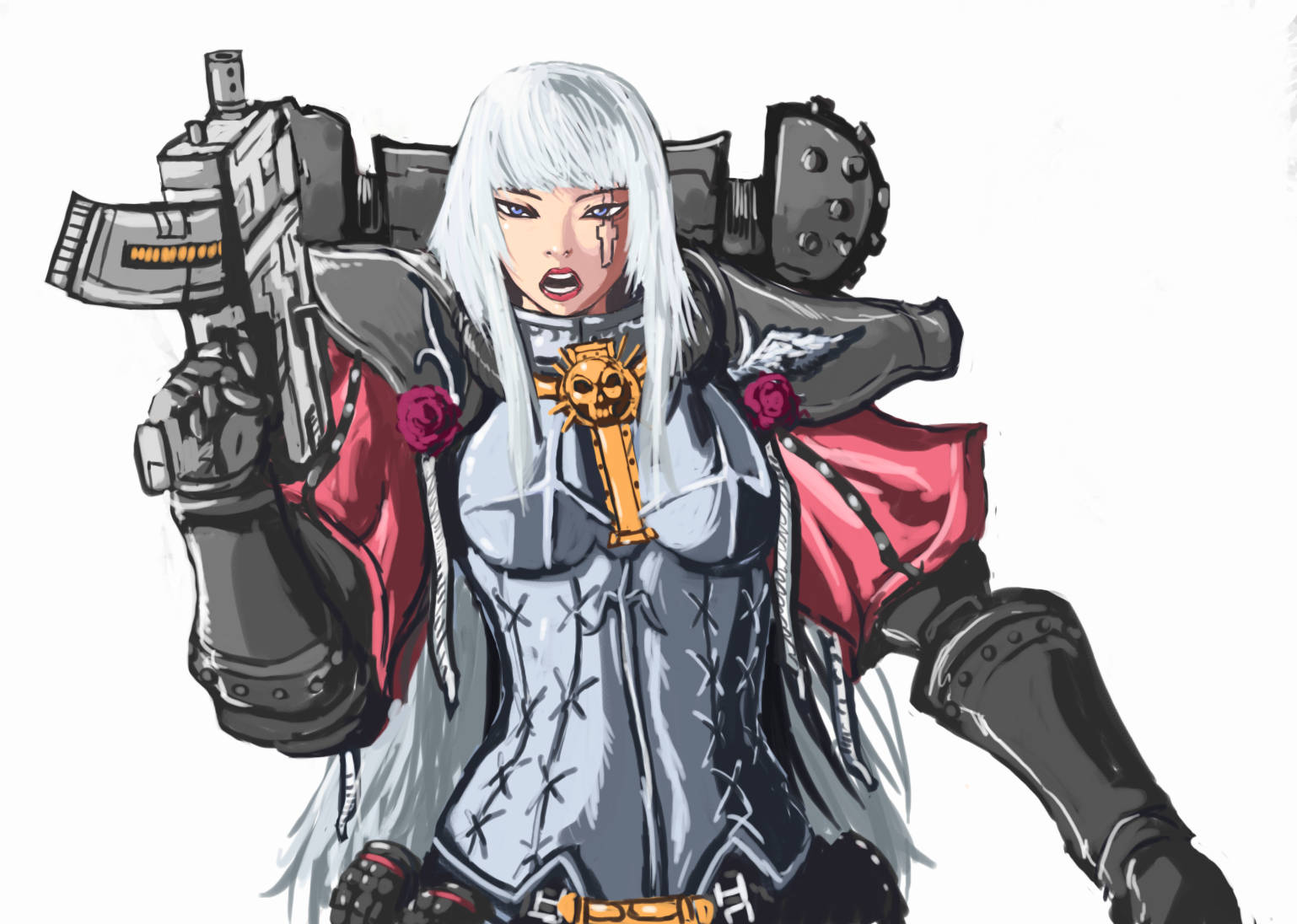 Adepta Sororitas Art Warhammer 40k Hd Background