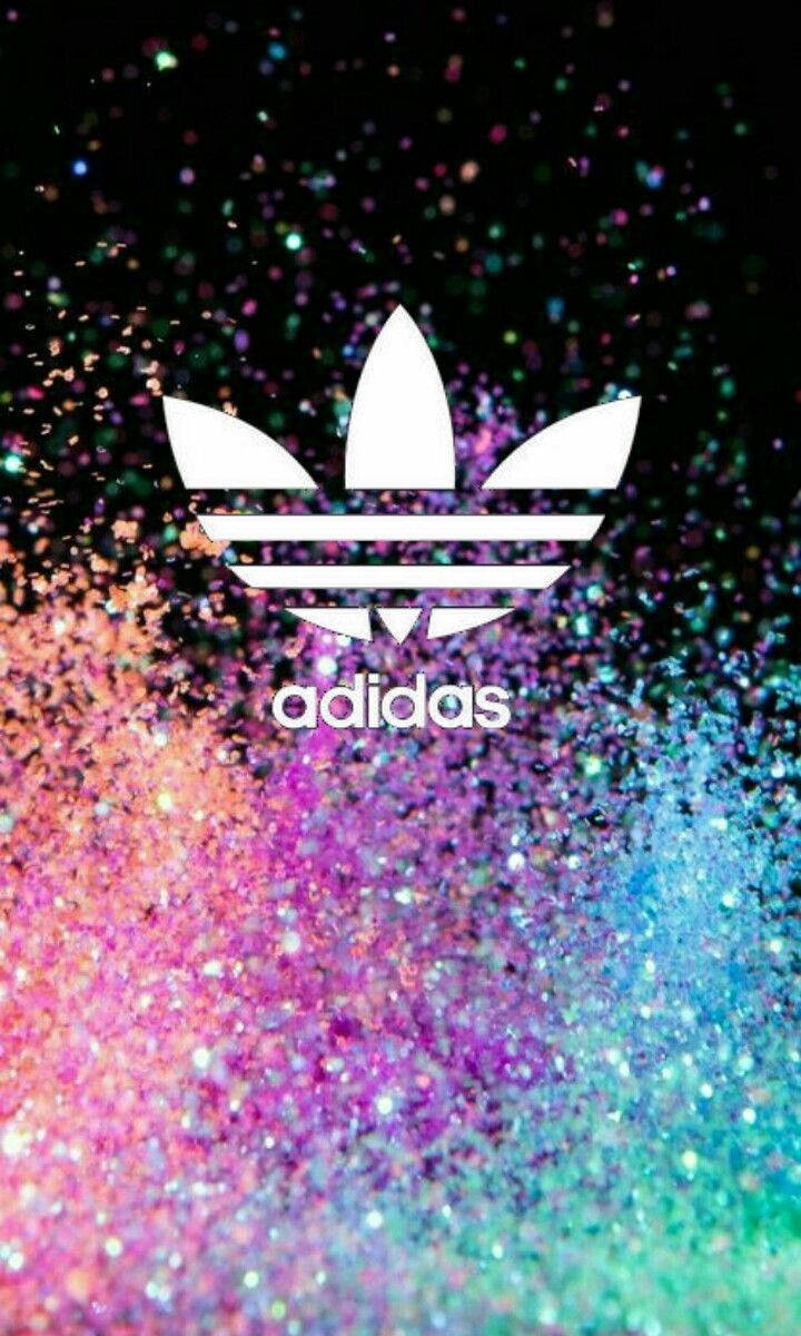 Adidas Aesthetic Pastel Glitter Background