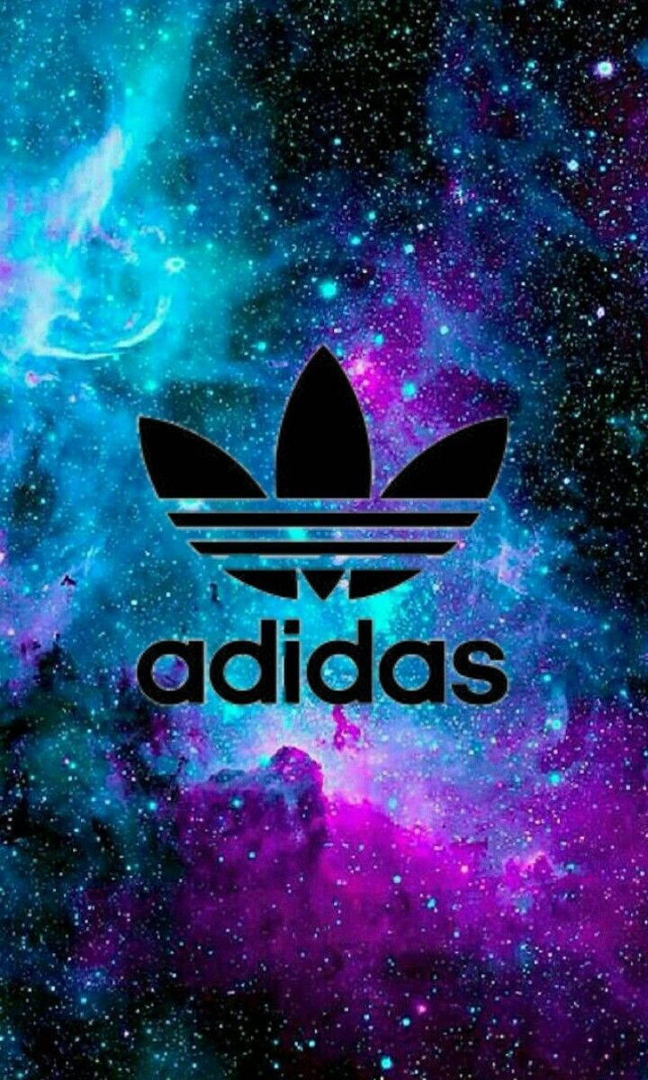 Adidas Brand Logo On Galaxy Background