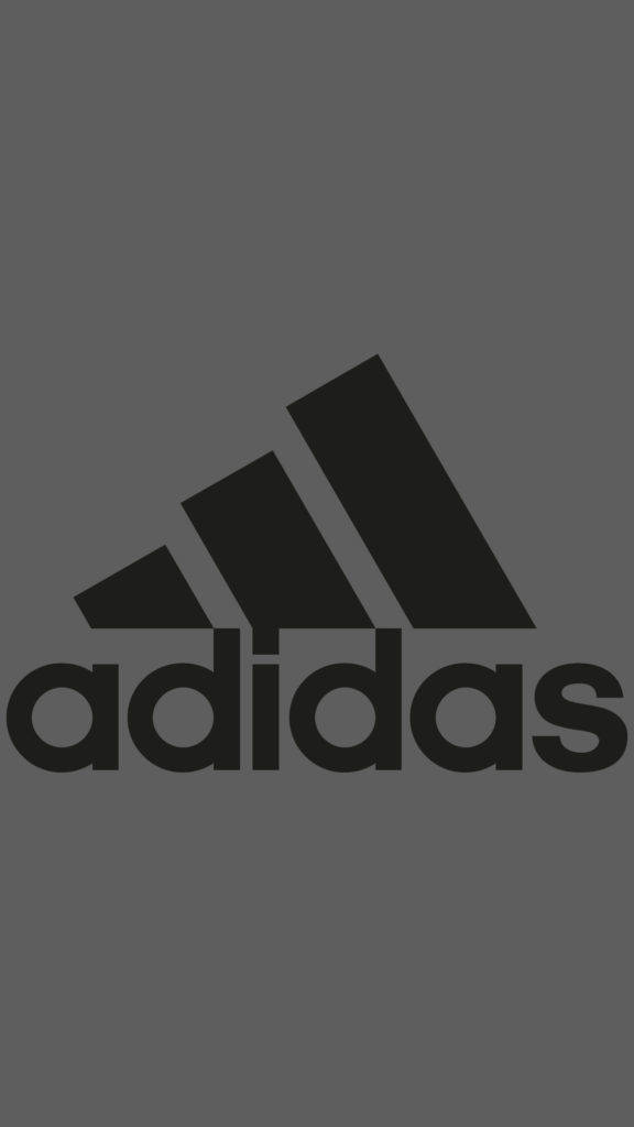 Adidas Iphone Logo On Gray Background Background