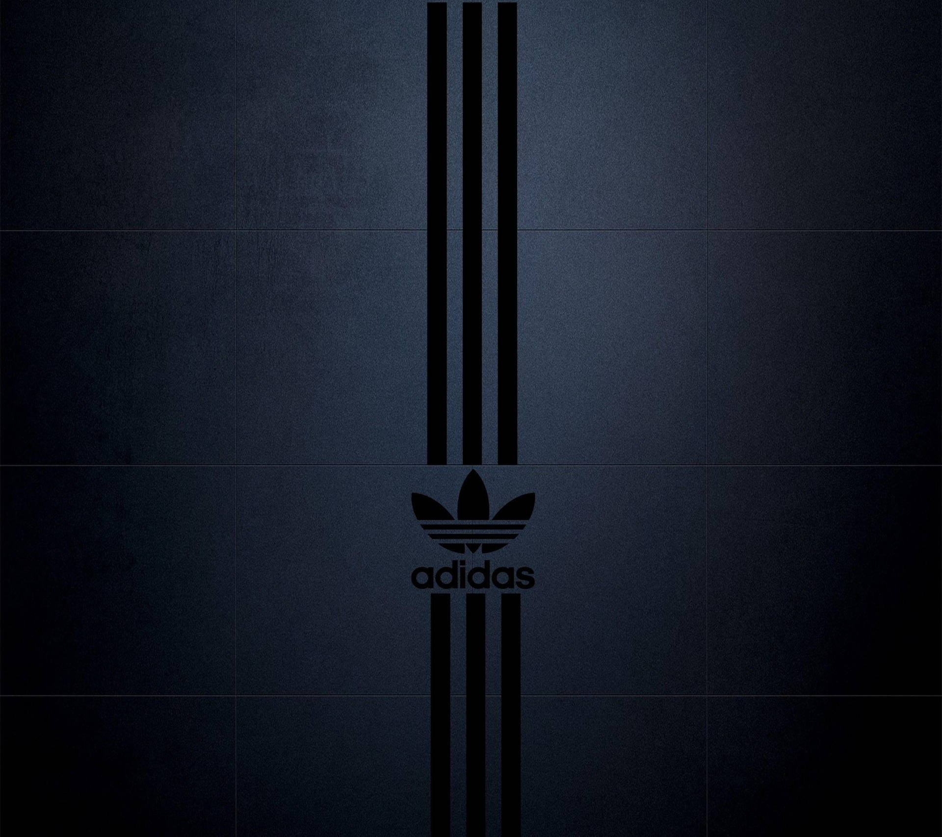 Adidas Logo In Matte Black Background
