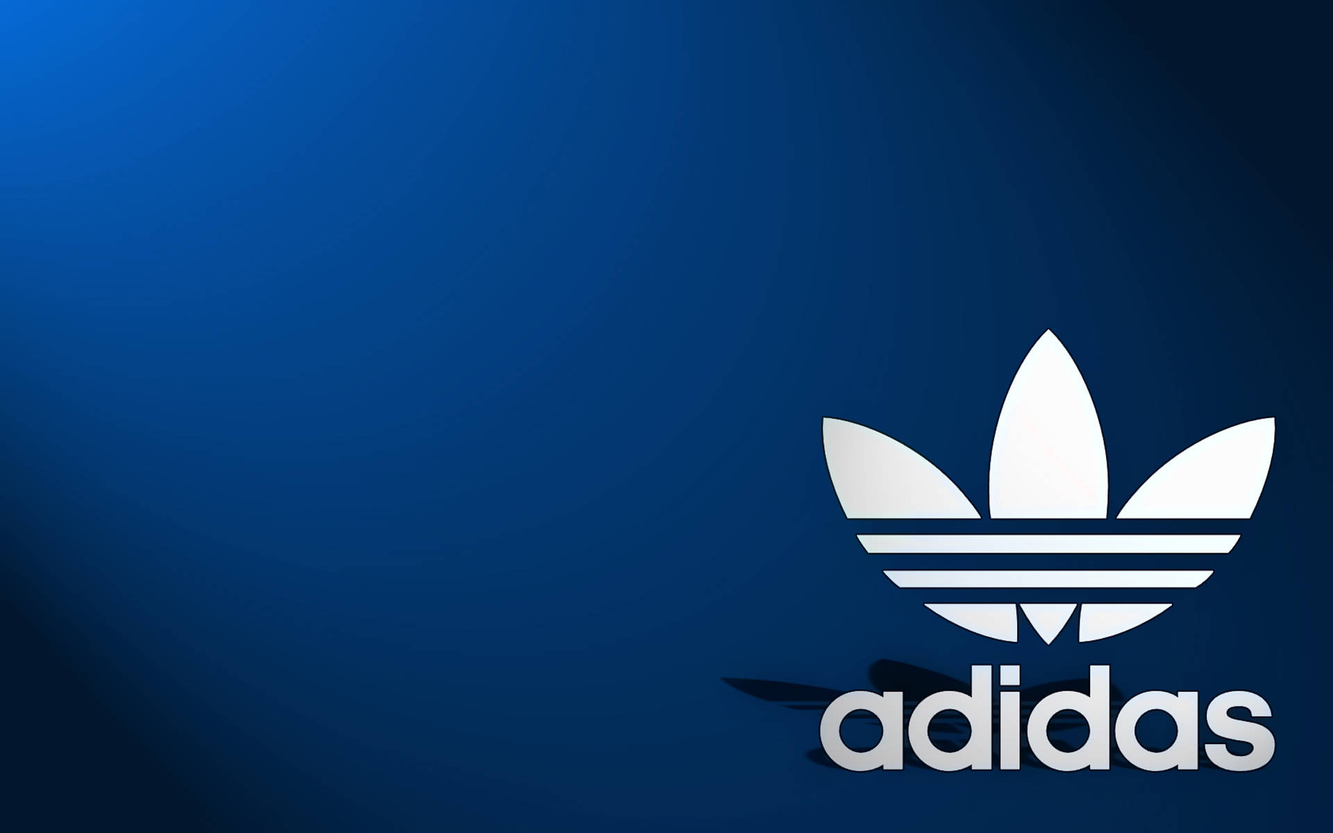 Adidas Logo Products Minimalist Blue Background Background