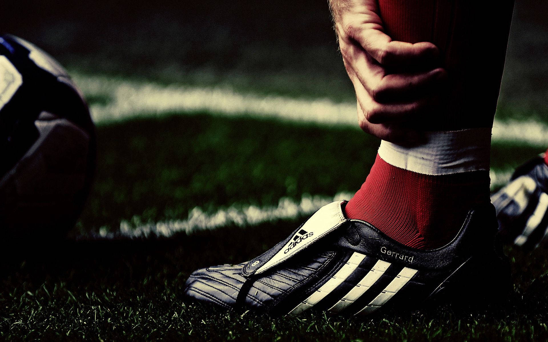 Adidas Soccer Shoe Foot Background