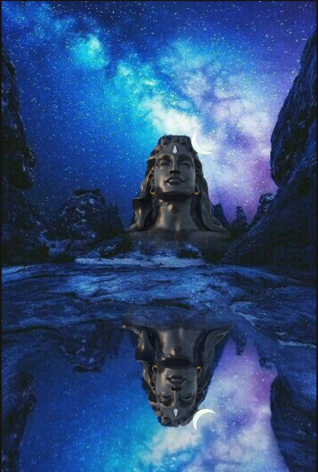 Adiyogi Shiva Galaxy Artwork