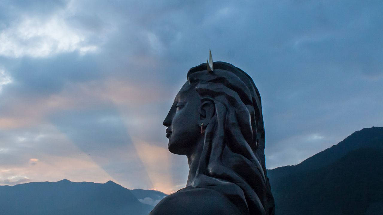 Adiyogi Shiva Statue Side Profile