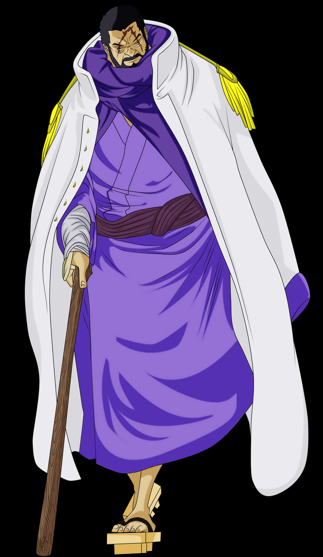 Admiral Fujitora, Fearless And Valiant Background