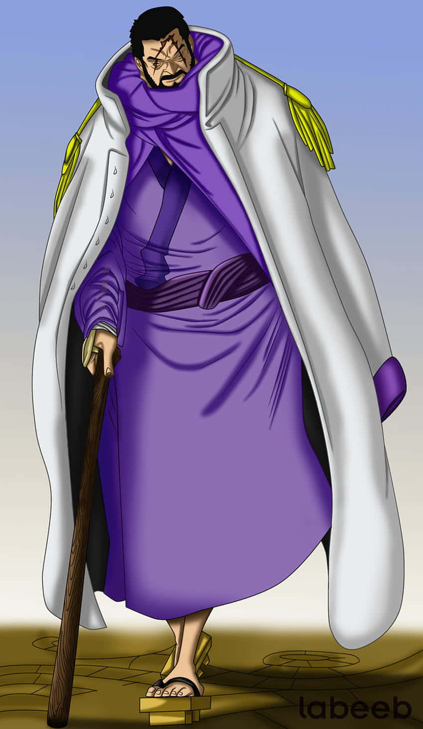 Admiral Issho Fujitora Of The Marine Forces Background