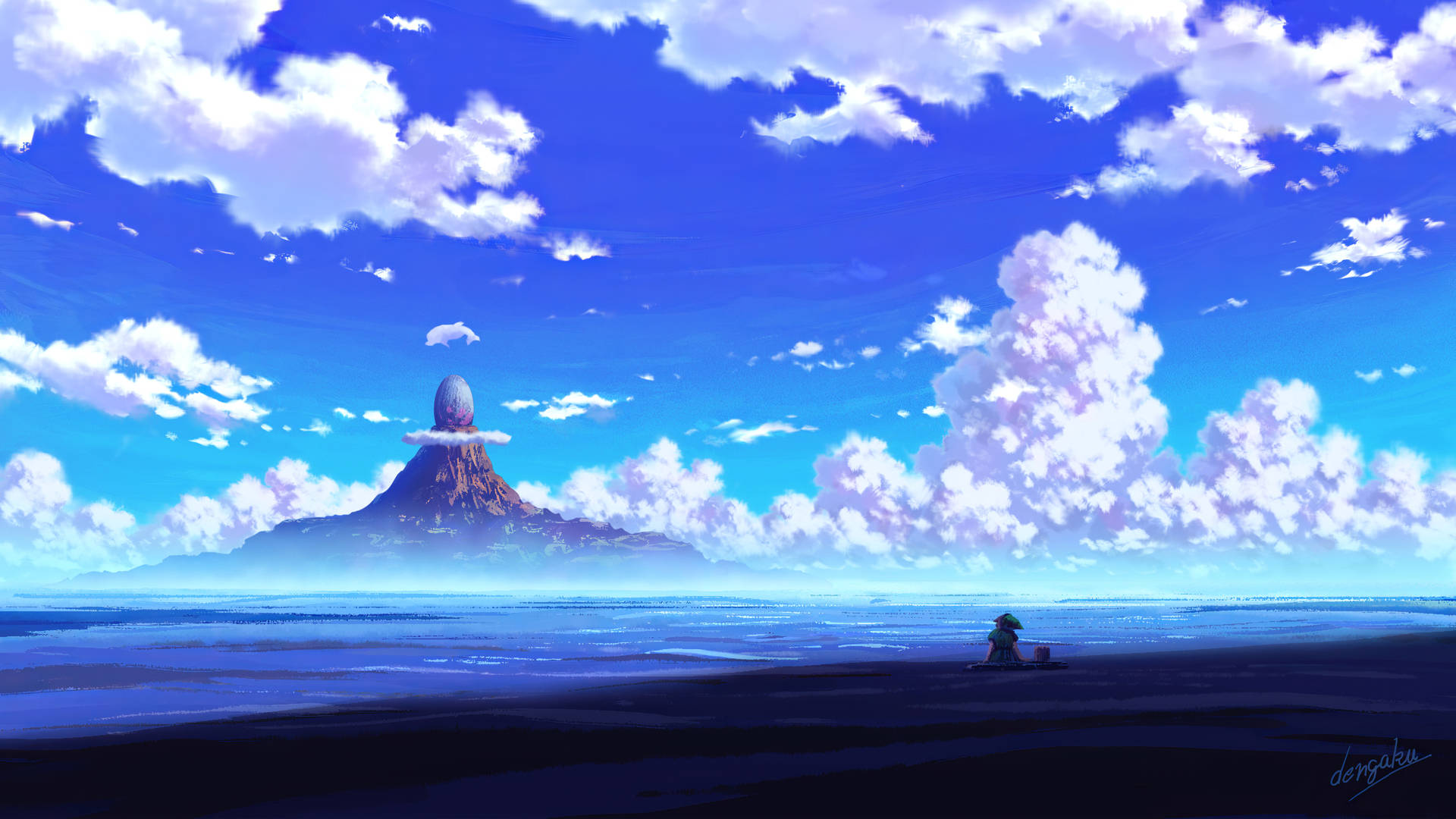 Admire The Beautiful Anime-inspired 4k Landscape.