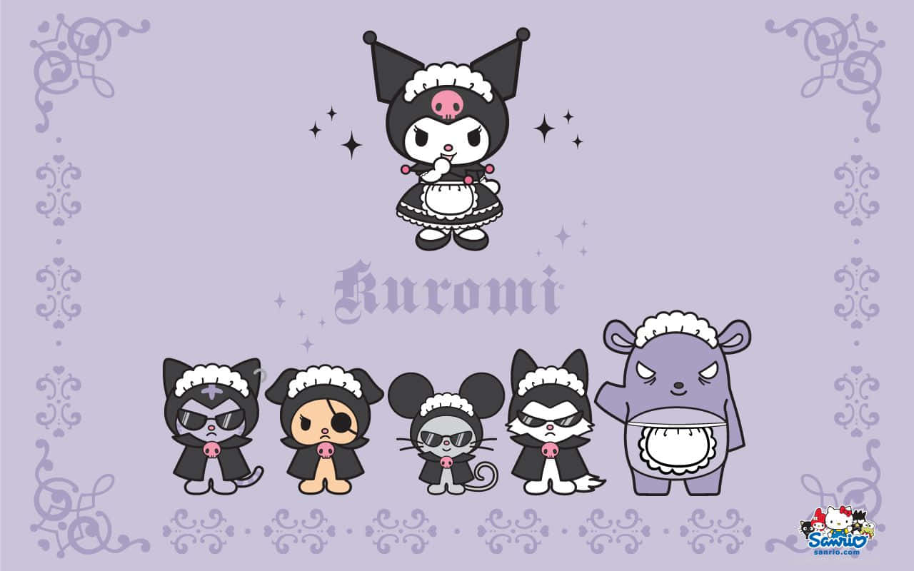 Admire The Playful Aesthetic Of Kuromi Background