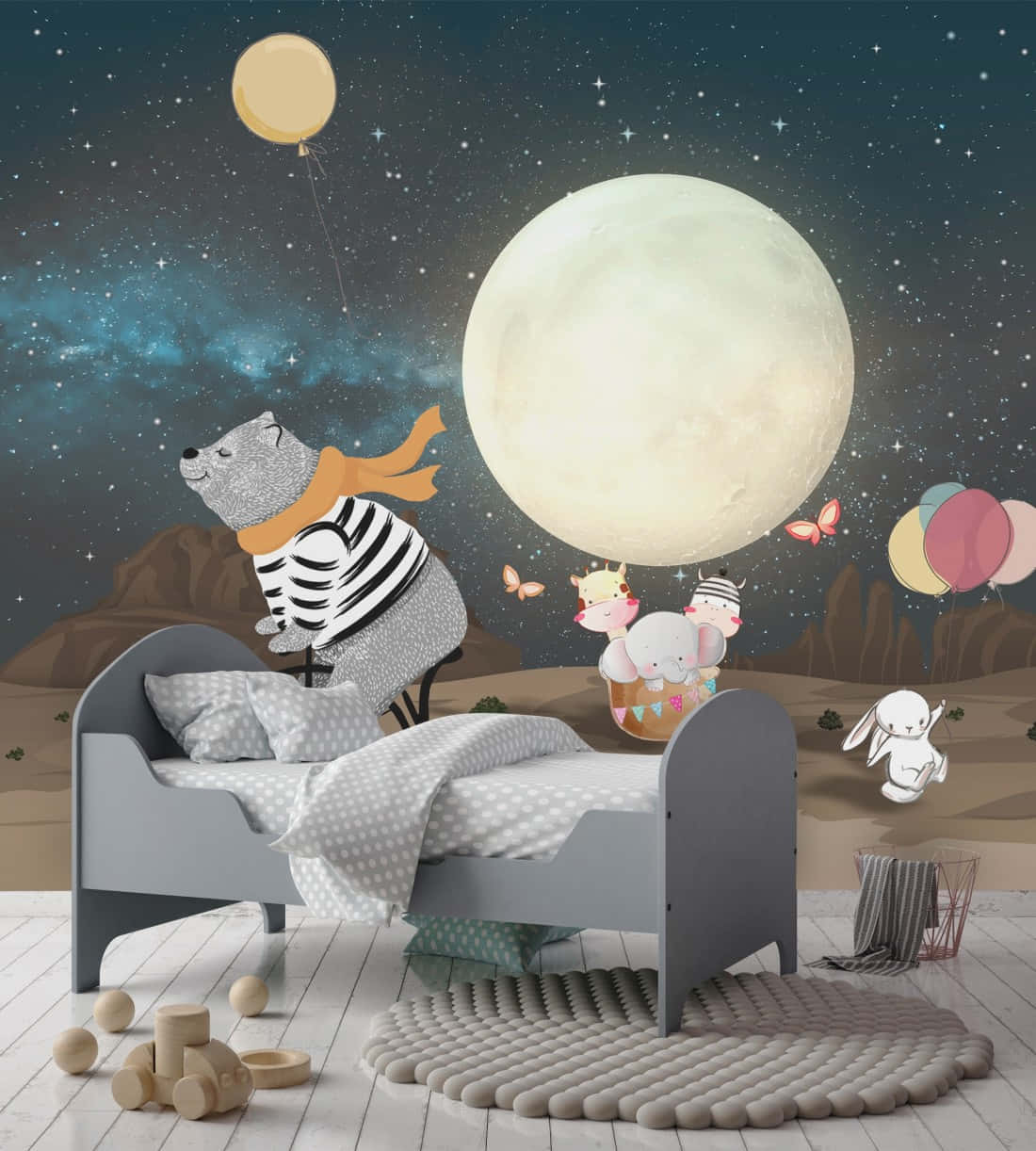Admire The Splendor Of A Beautiful Full Moon Background