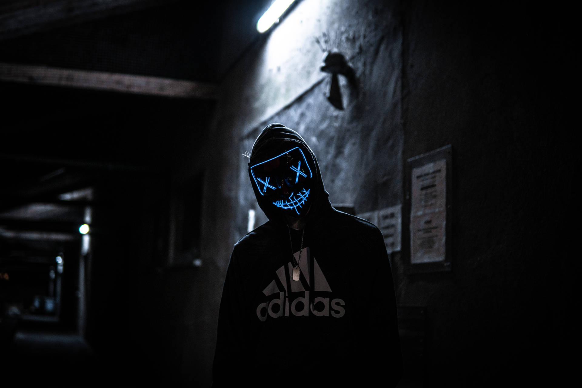 Admirer Of The Purge In Adidas Hoodie Background