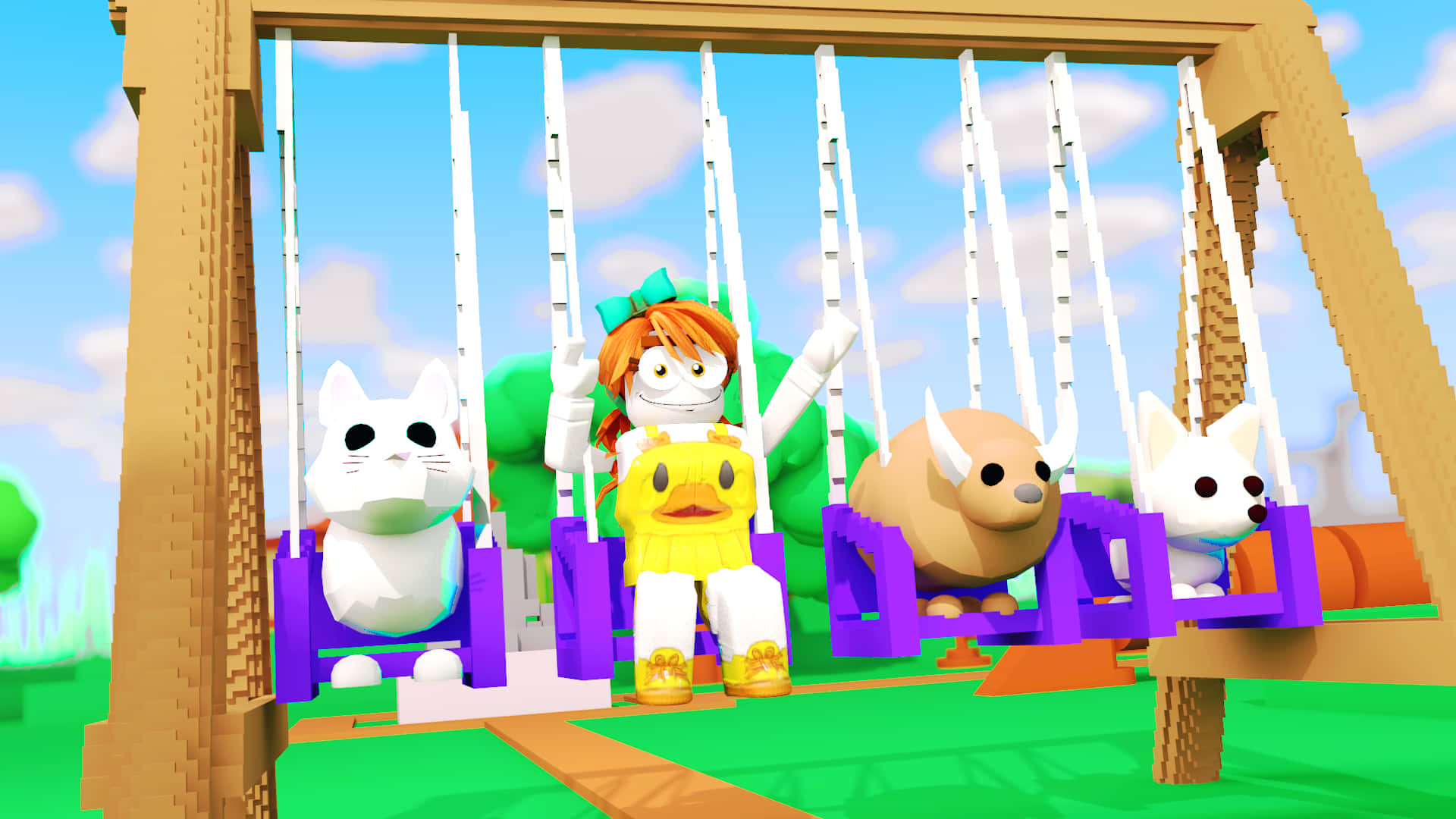 Adopt Me Roblox Swing Background