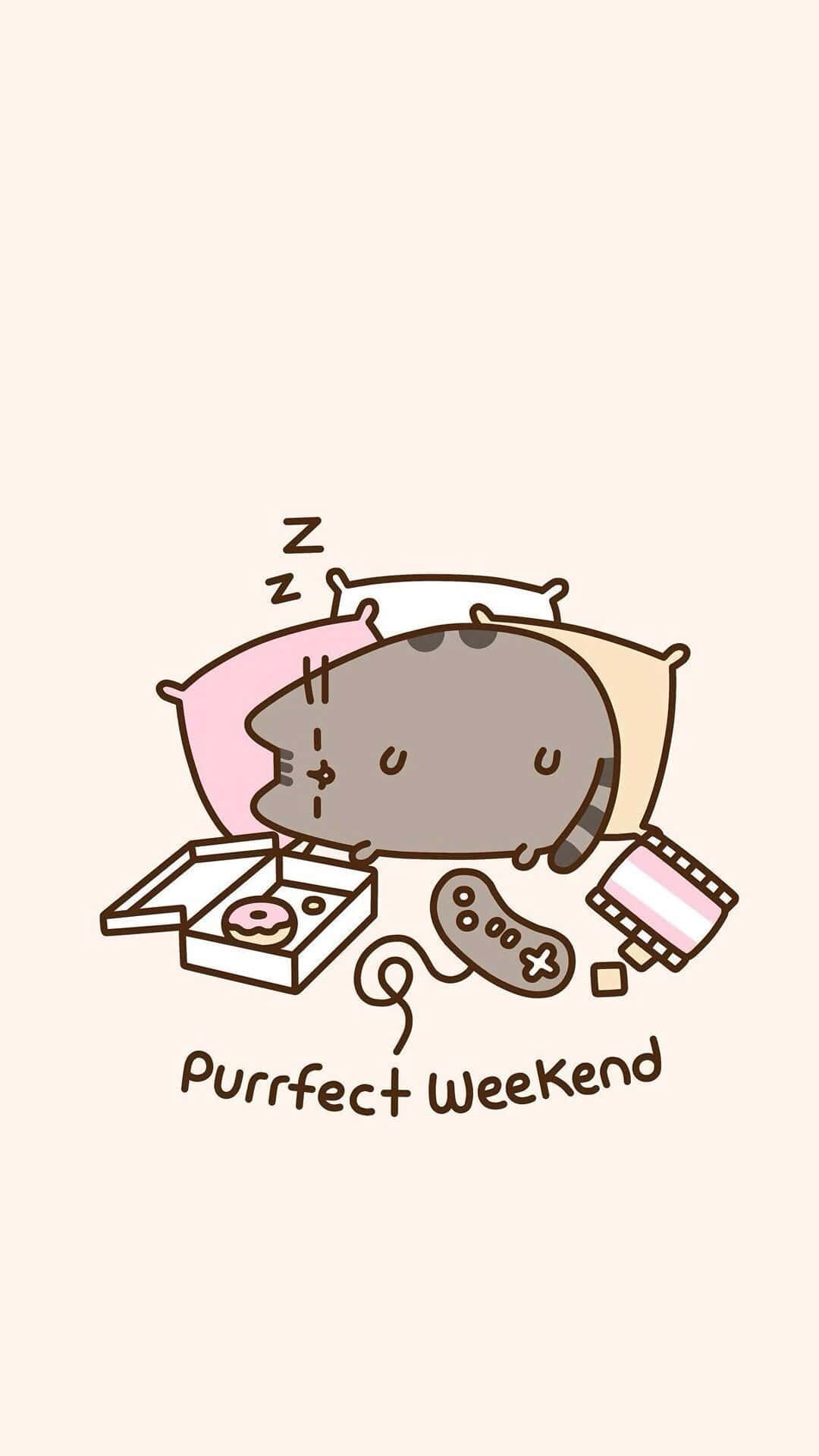 Adopt The Cutest Pet Ever With Kawaii Pusheen! Background