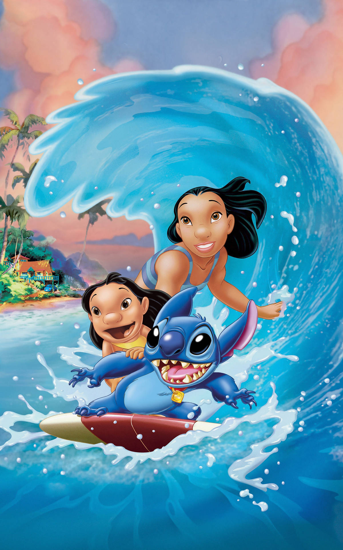 Adorable 3d Render Of Character Stitch From Disney's Lilo And Stitch Background