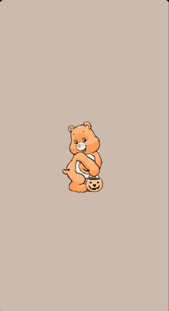 Adorable Aesthetic Care Bear Brings Smiles To Users Background