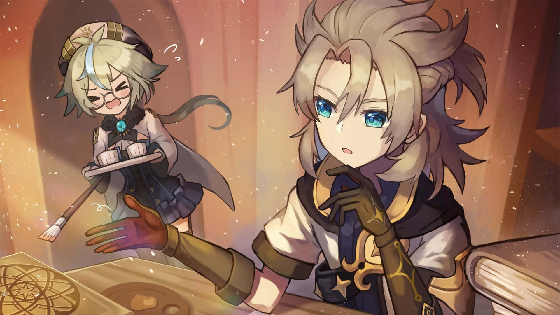 Adorable Albedo Genshin Impact Background