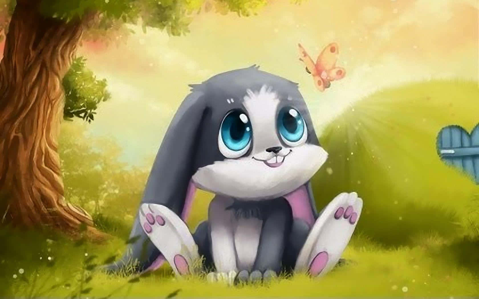 Adorable Animal Anime Fun Background