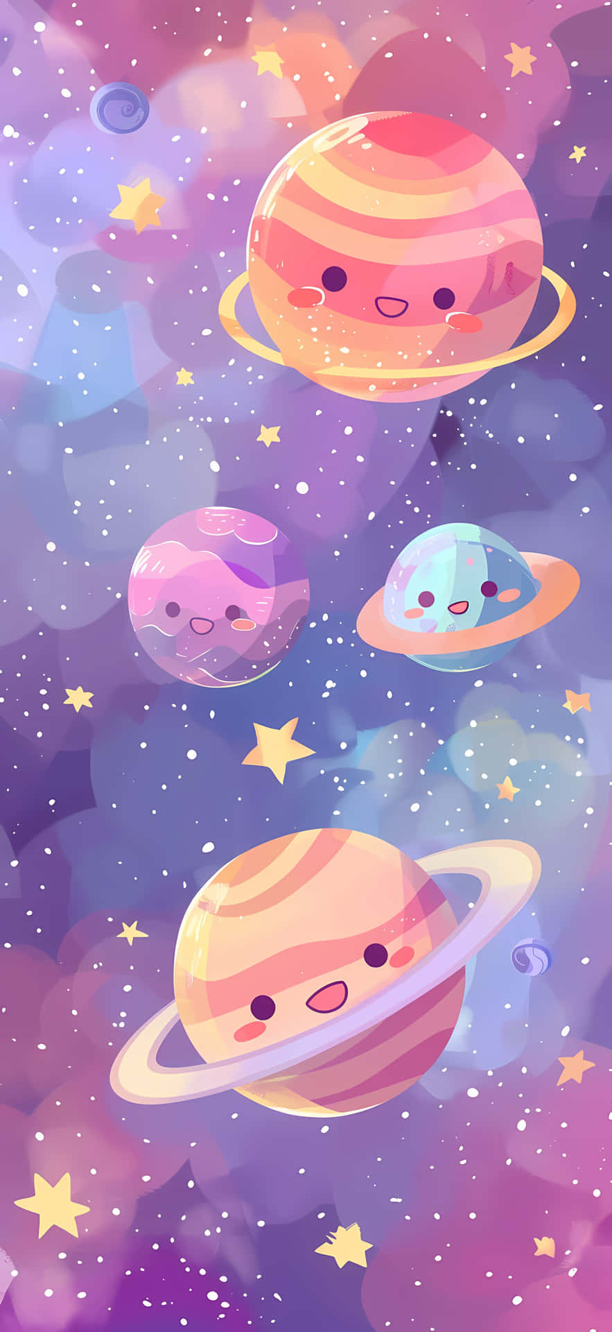 Adorable_ Animated_ Planets Background